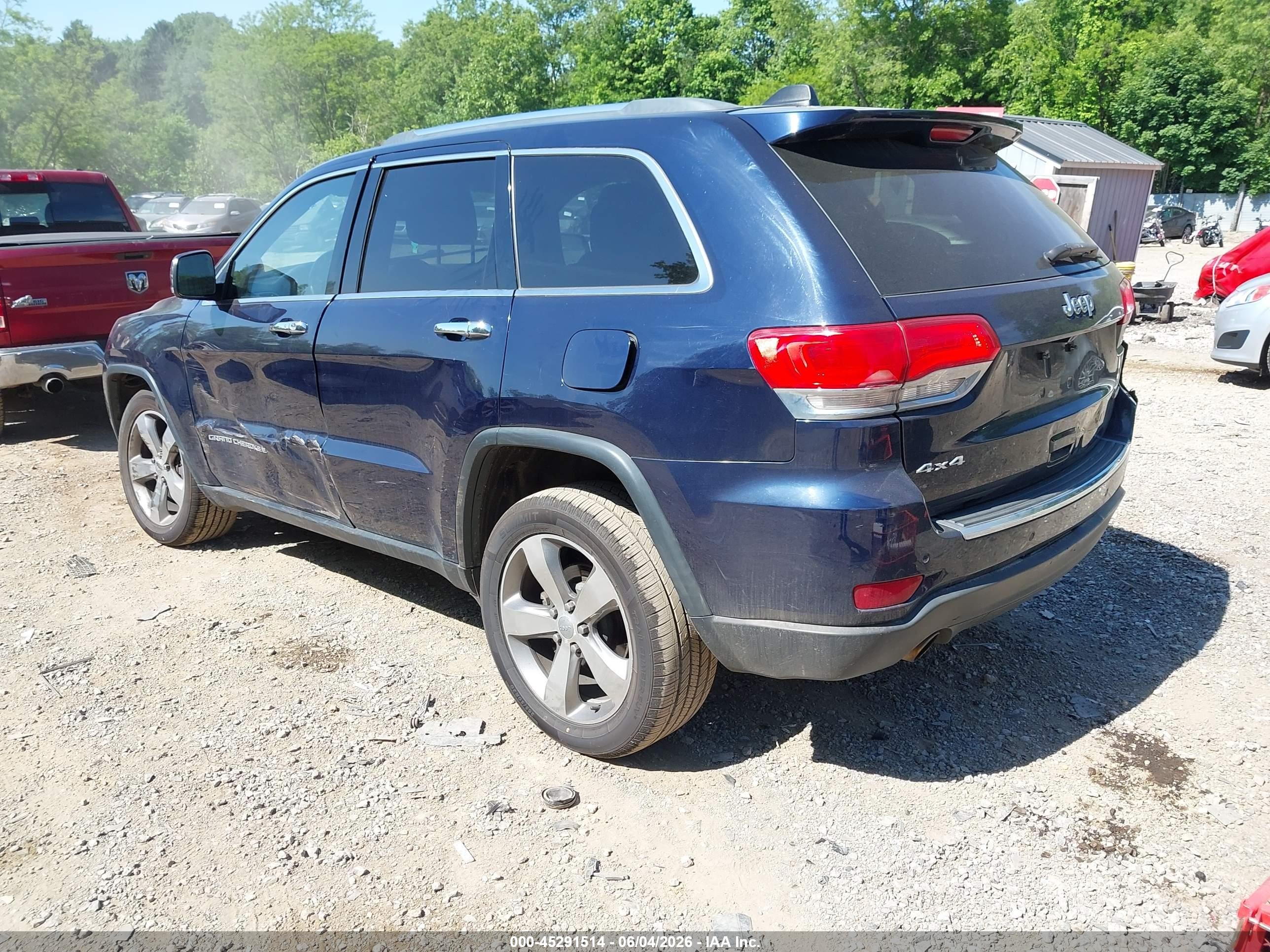 2014 Jeep Grand Cherokee Limited Black vin: 1C4RJFBG6EC102393