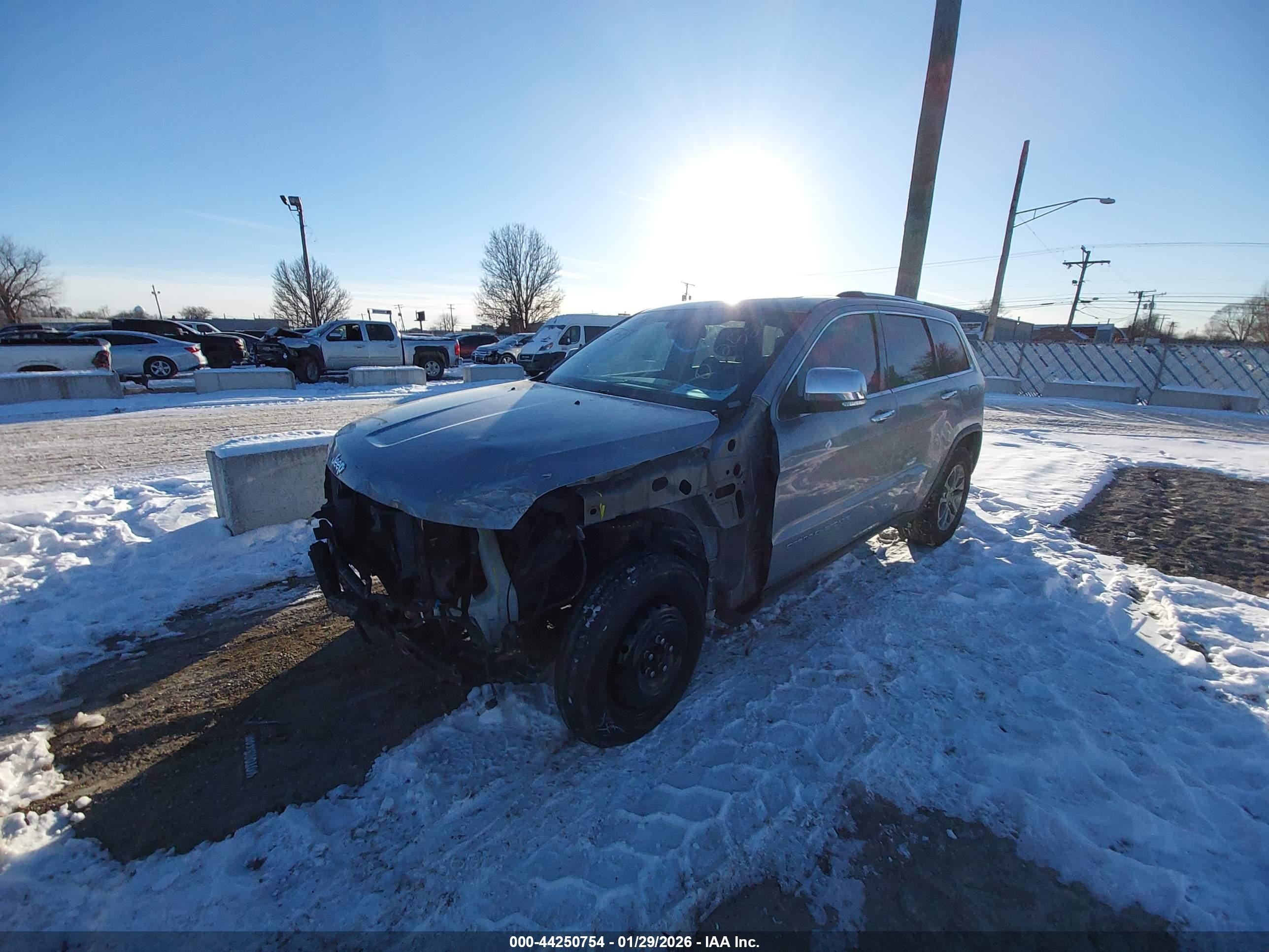 2014 Jeep Grand Cherokee Limited Серебряный vin: 1C4RJFBG6EC246896
