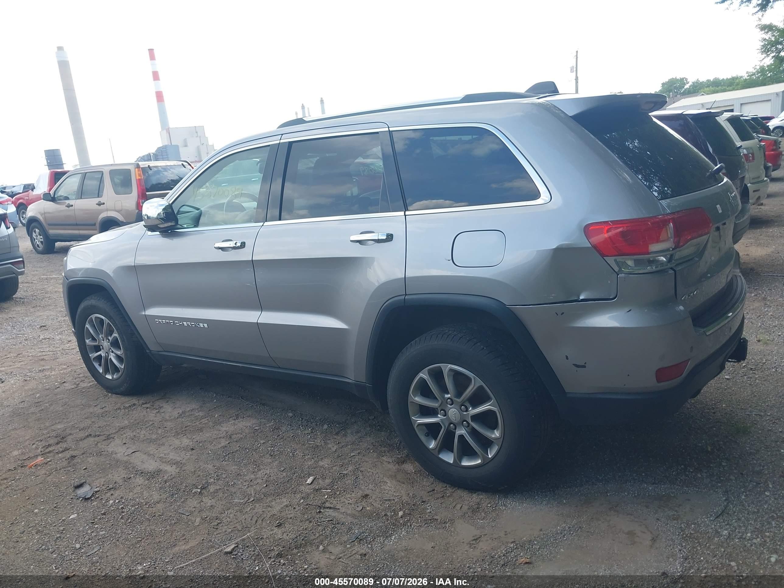 2014 Jeep Grand Cherokee Limited Silver vin: 1C4RJFBG6EC275671