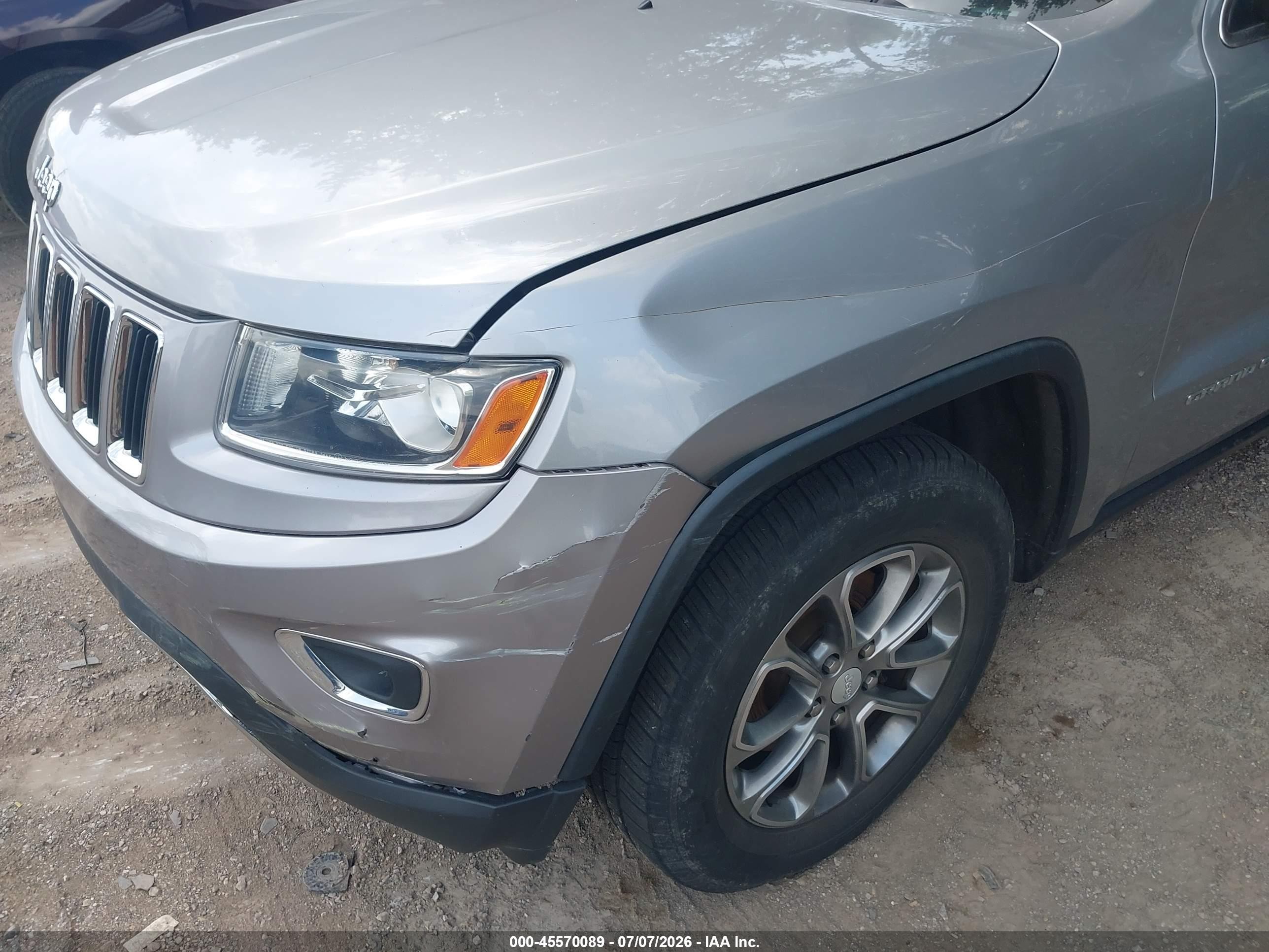 2014 Jeep Grand Cherokee Limited Silver vin: 1C4RJFBG6EC275671