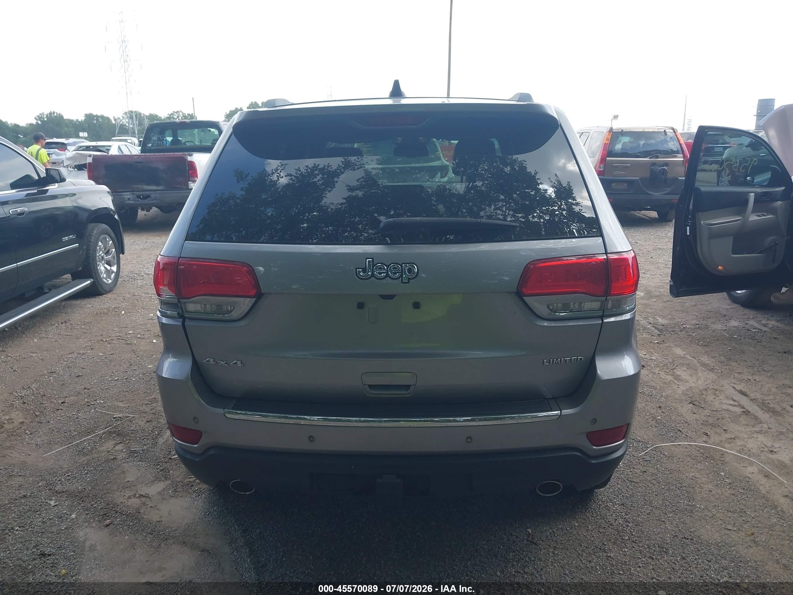 2014 Jeep Grand Cherokee Limited Silver vin: 1C4RJFBG6EC275671
