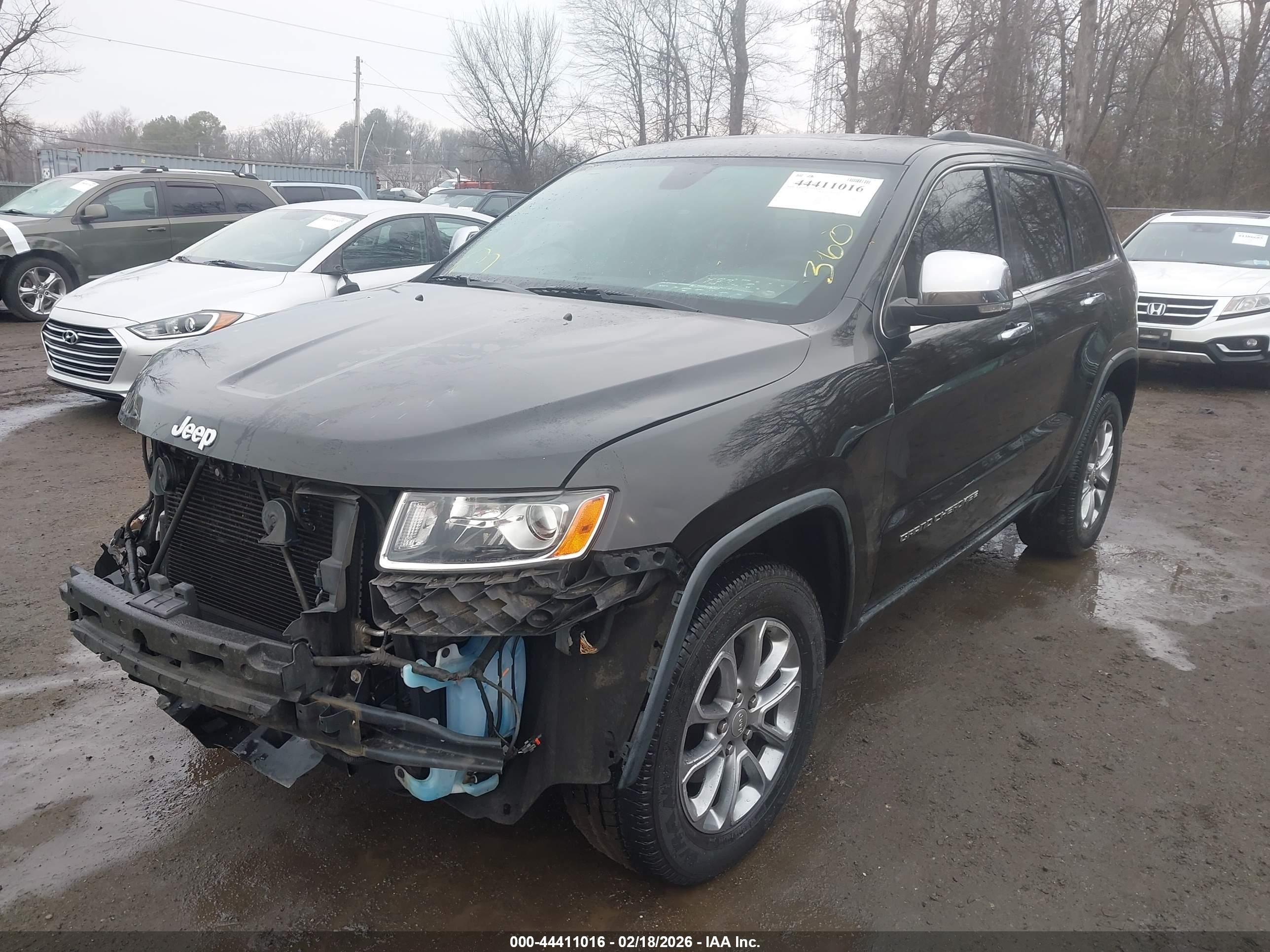 2014 Jeep Grand Cherokee Limited Black vin: 1C4RJFBG6EC279882