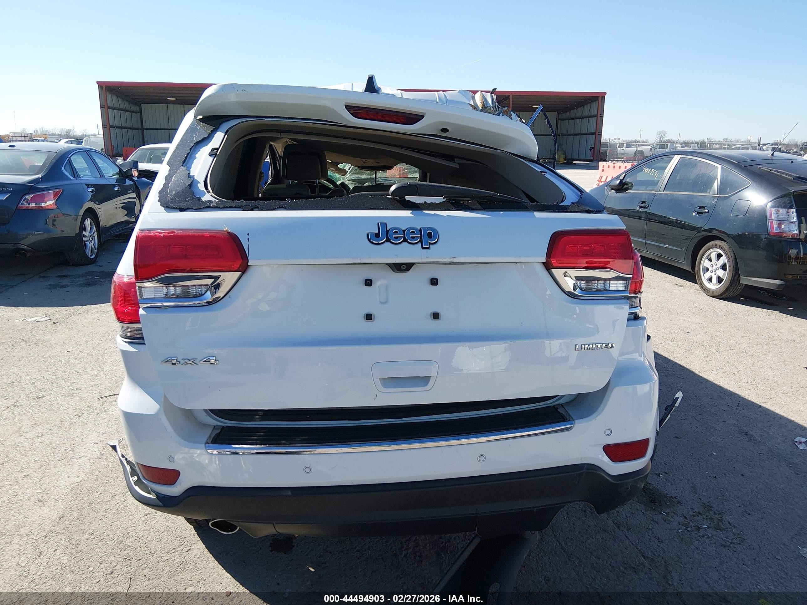 2014 Jeep Grand Cherokee Limited White vin: 1C4RJFBG6EC293927