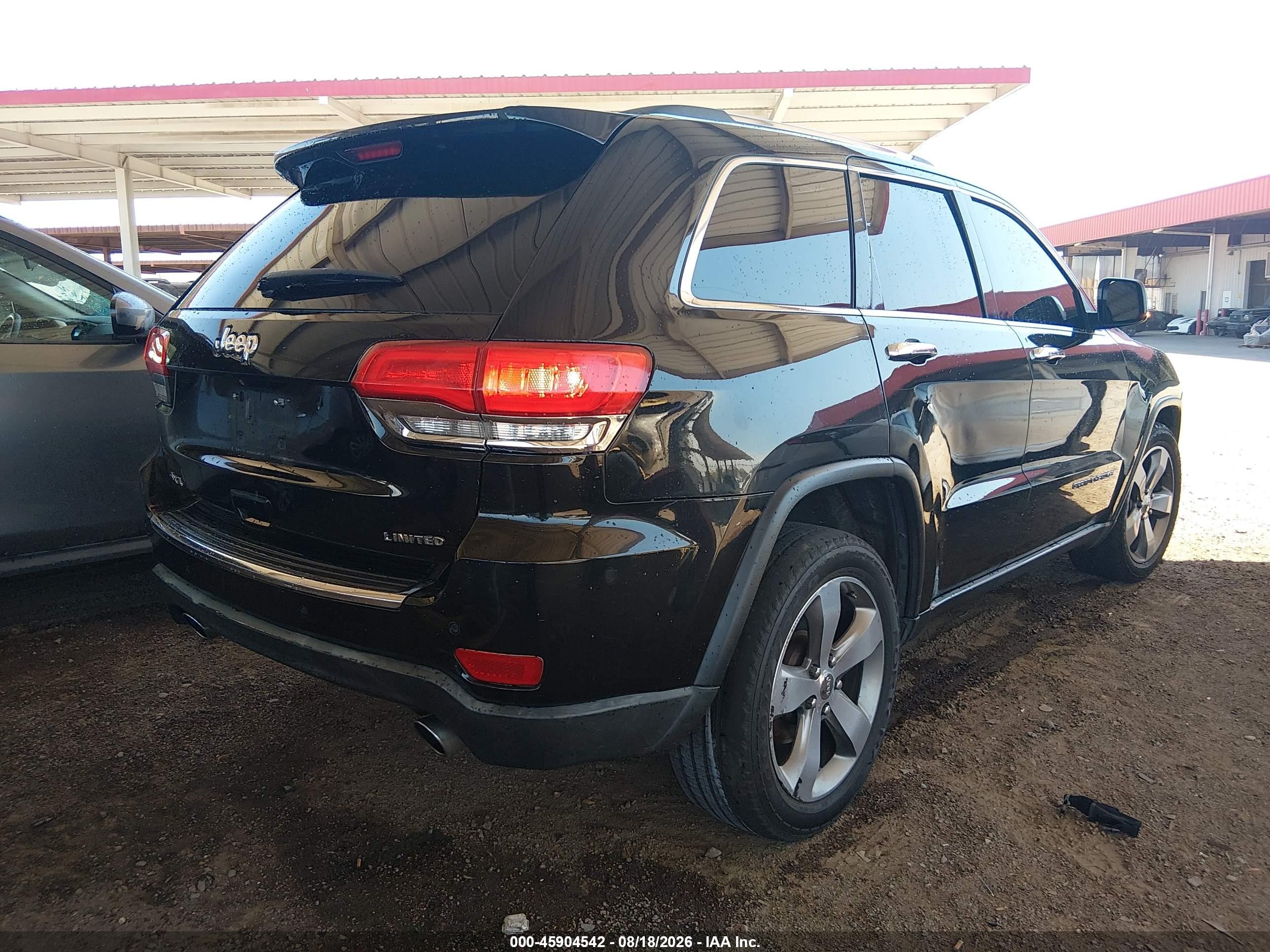 2014 Jeep Grand Cherokee Limited Black vin: 1C4RJFBG6EC321371