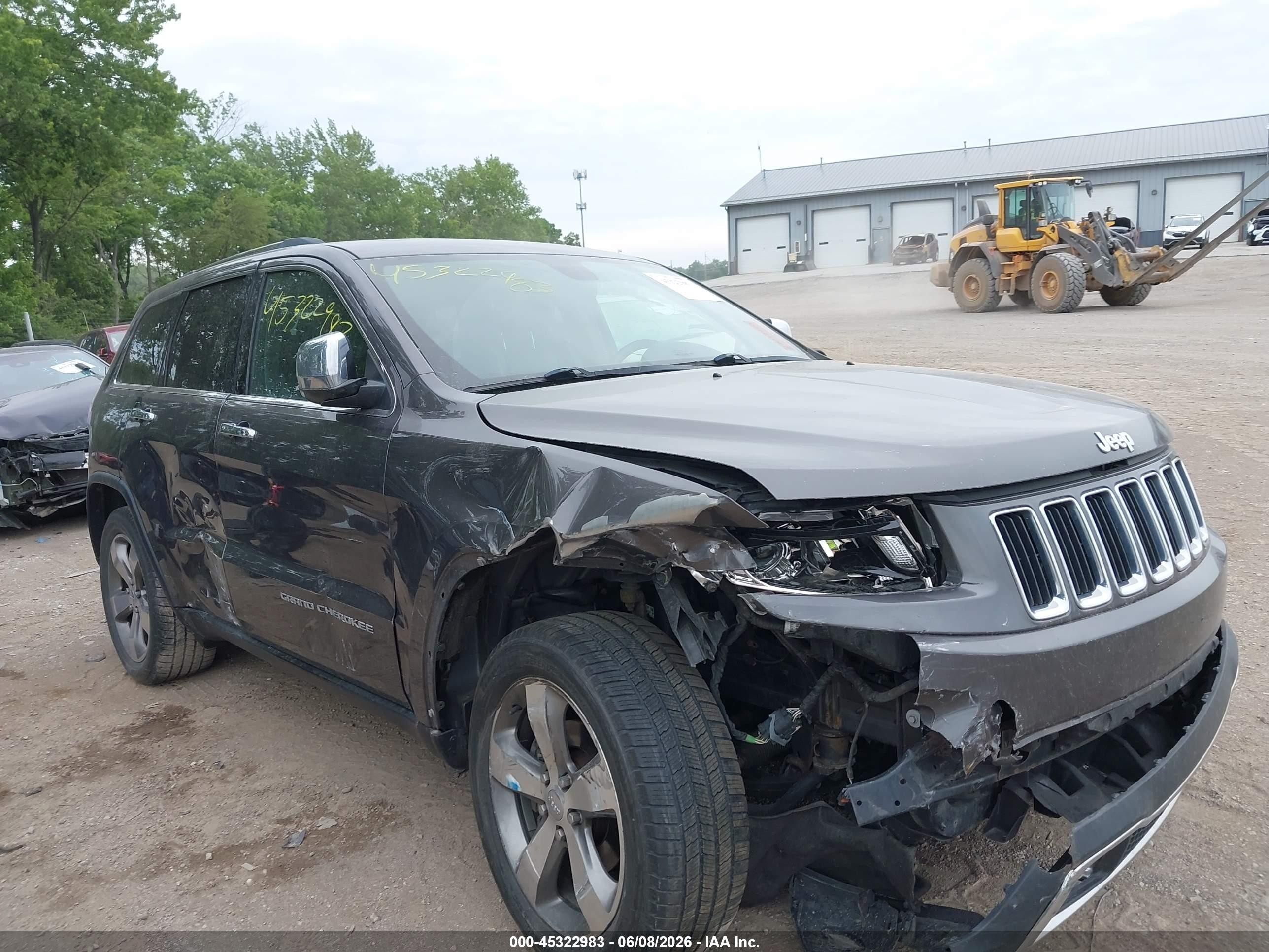 2014 Jeep Grand Cherokee Limited Gray vin: 1C4RJFBG6EC323718