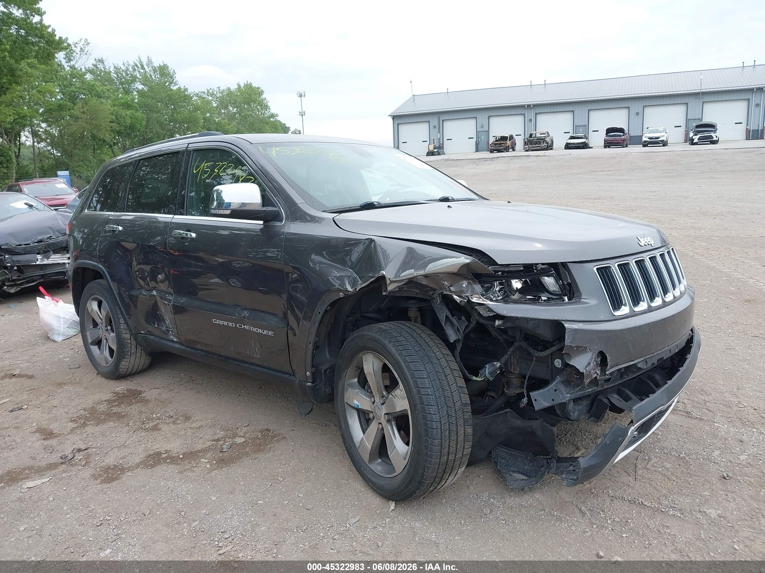 2014 Jeep Grand Cherokee Limited Gray vin: 1C4RJFBG6EC323718