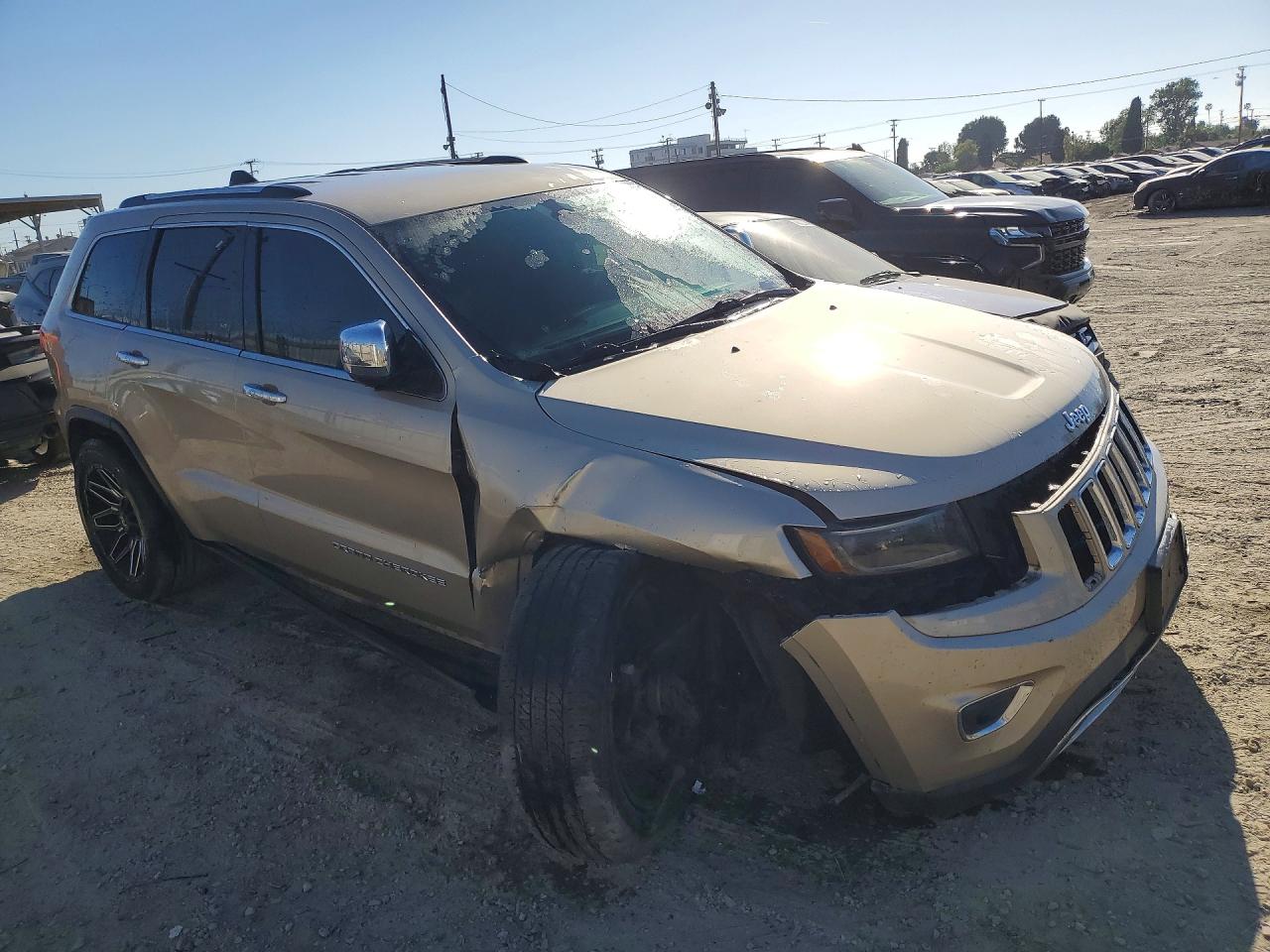 2014 Jeep Grand Cherokee Limited Beige vin: 1C4RJFBG6EC371297