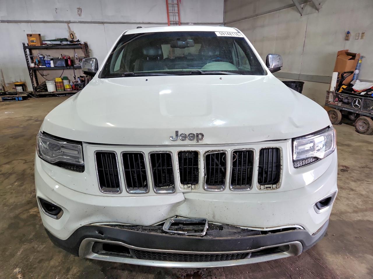 2014 Jeep Grand Cherokee Limited White vin: 1C4RJFBG6EC429800