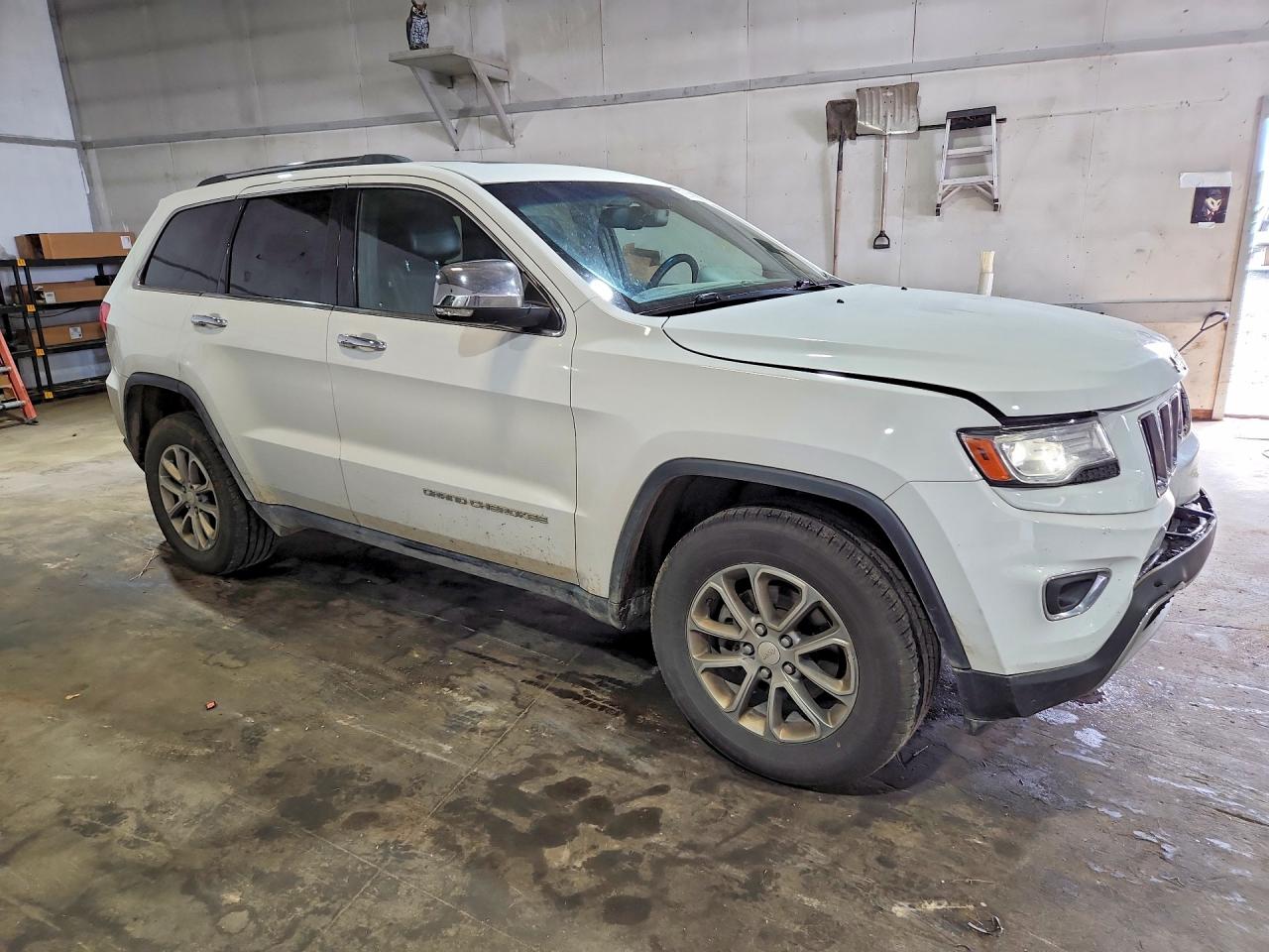 2014 Jeep Grand Cherokee Limited White vin: 1C4RJFBG6EC429800