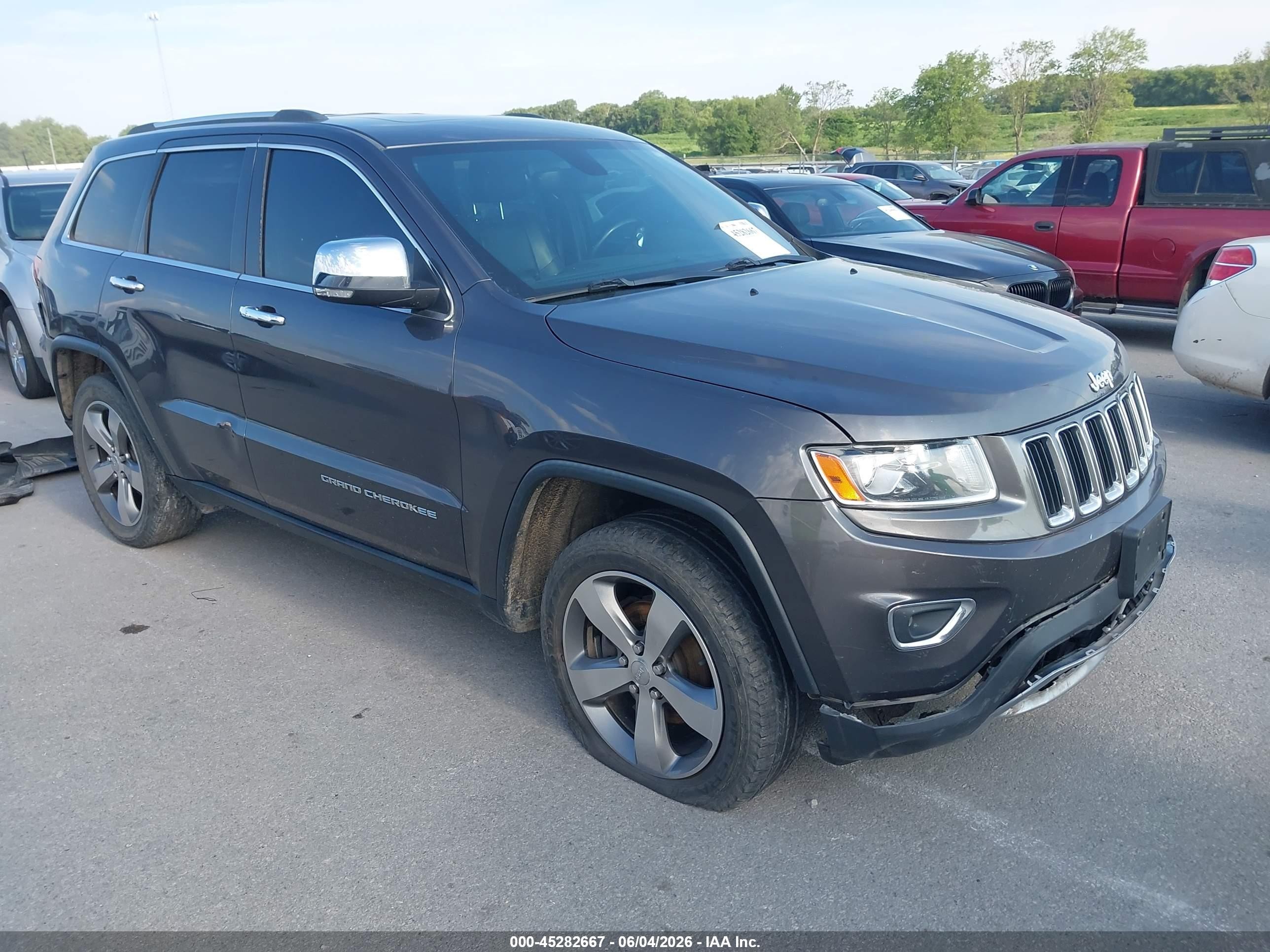 2014 Jeep Grand Cherokee Limited Gray vin: 1C4RJFBG6EC430624