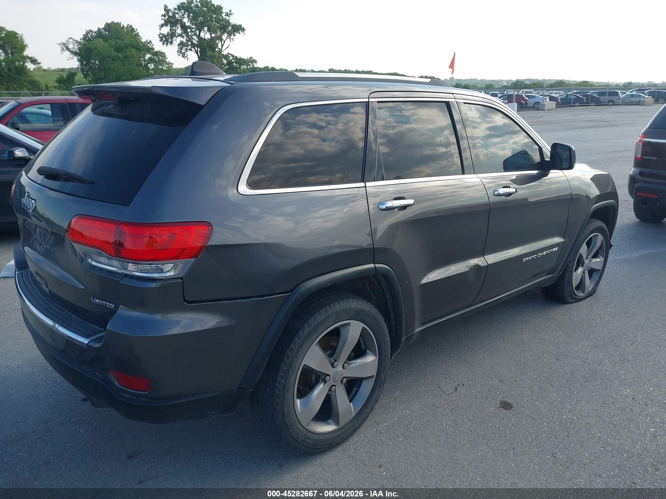 2014 Jeep Grand Cherokee Limited Gray vin: 1C4RJFBG6EC430624