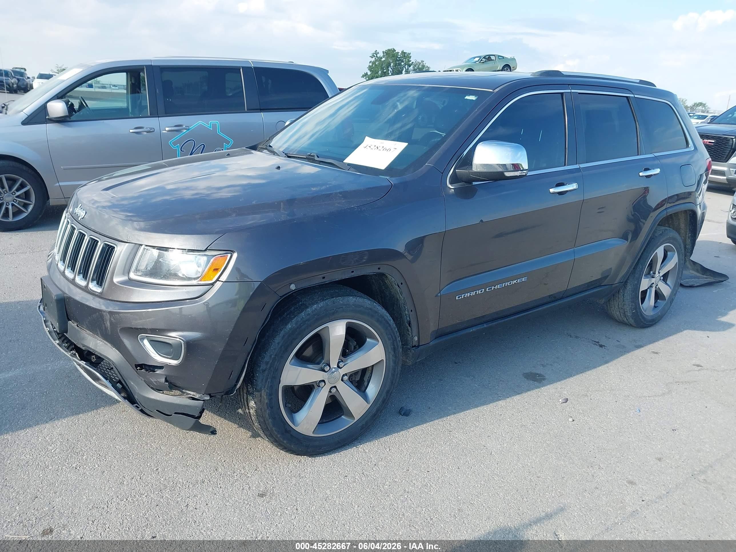2014 Jeep Grand Cherokee Limited Gray vin: 1C4RJFBG6EC430624