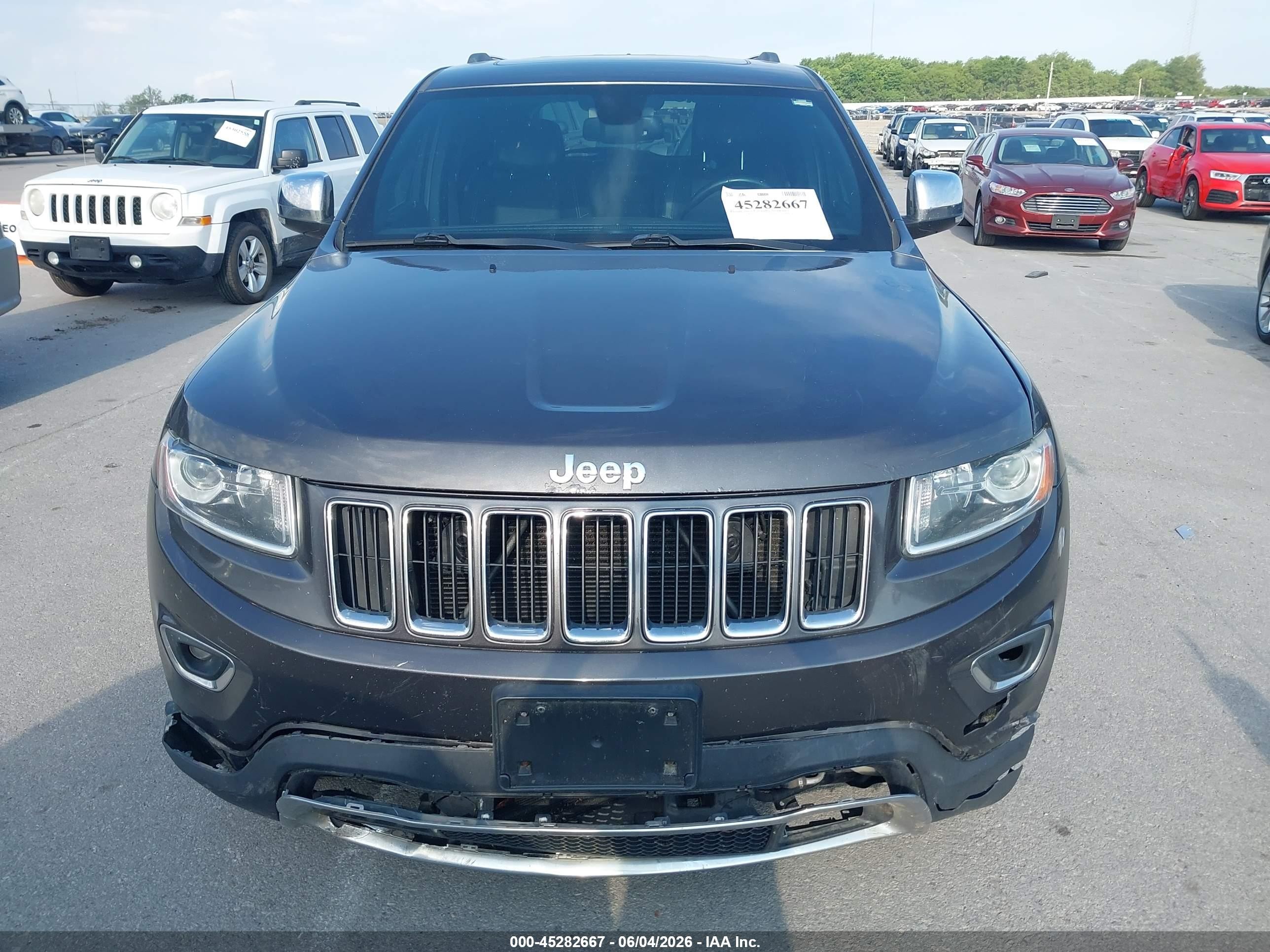 2014 Jeep Grand Cherokee Limited Gray vin: 1C4RJFBG6EC430624