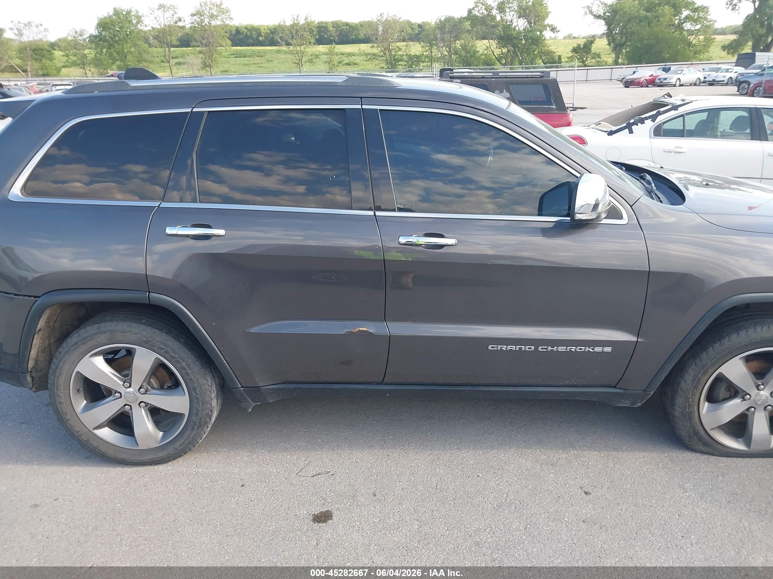 2014 Jeep Grand Cherokee Limited Gray vin: 1C4RJFBG6EC430624