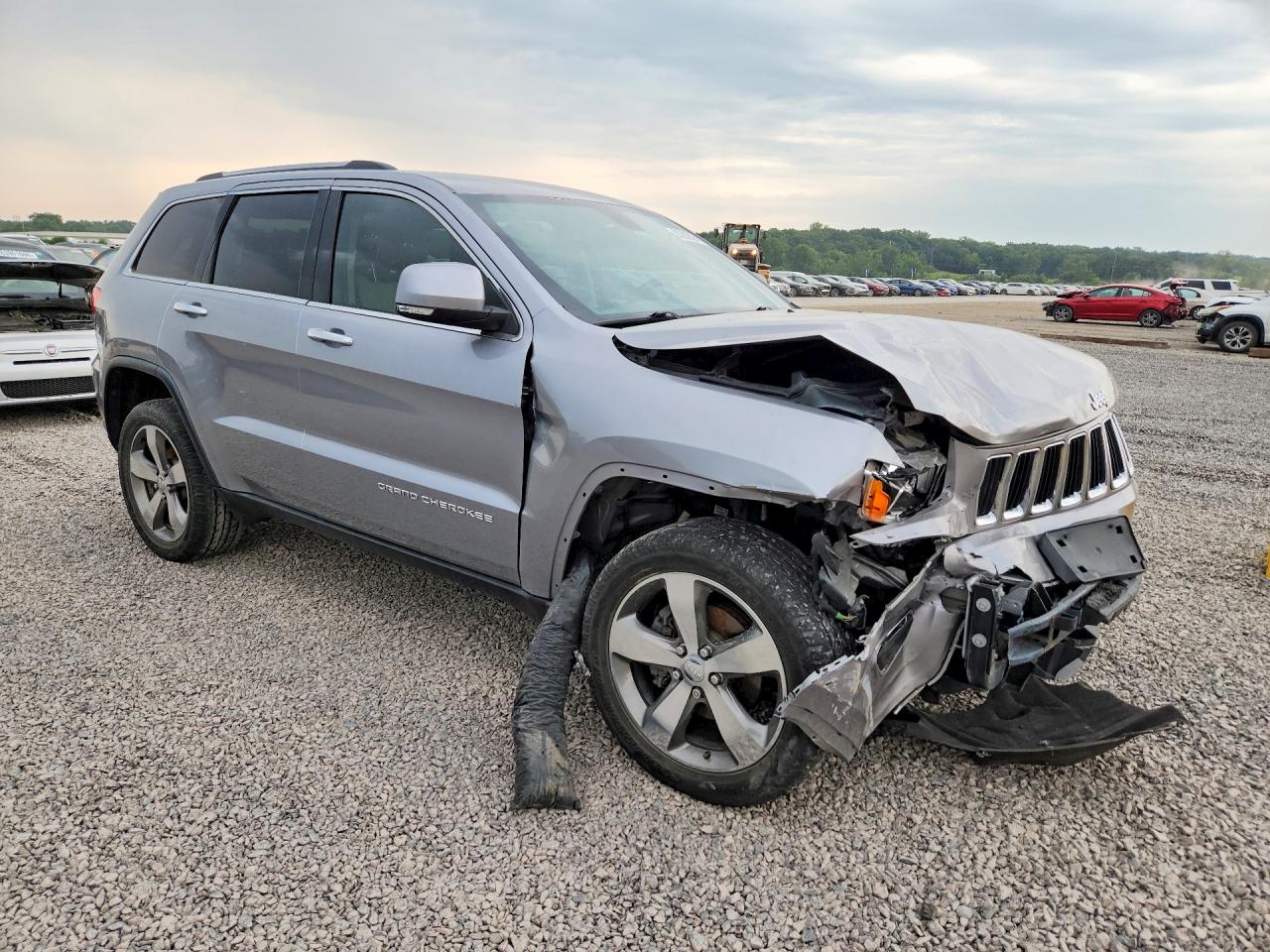 2014 Jeep Grand Cherokee Limited Серебряный vin: 1C4RJFBG6EC439775