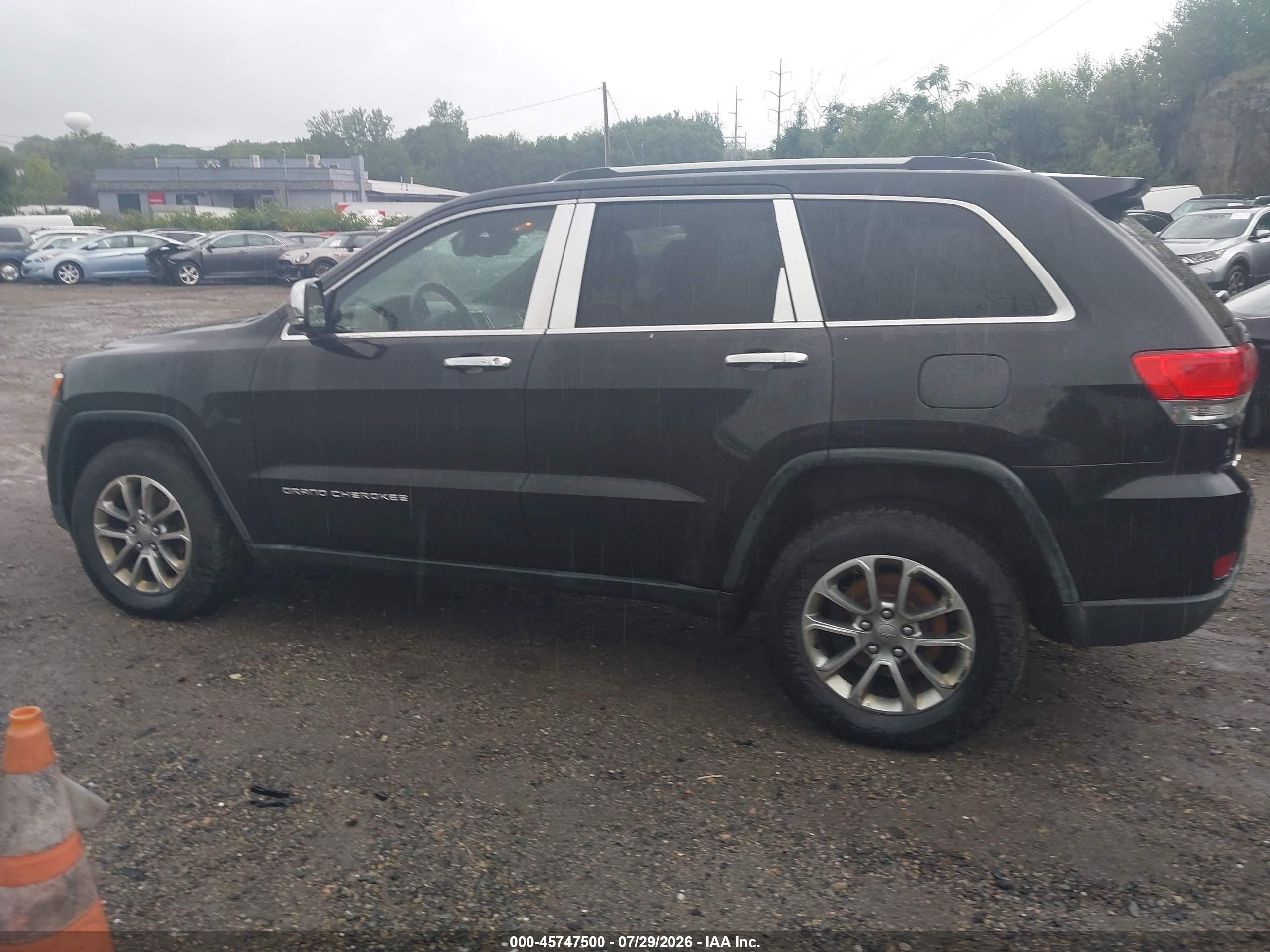 2014 Jeep Grand Cherokee Limited Black vin: 1C4RJFBG6EC453238