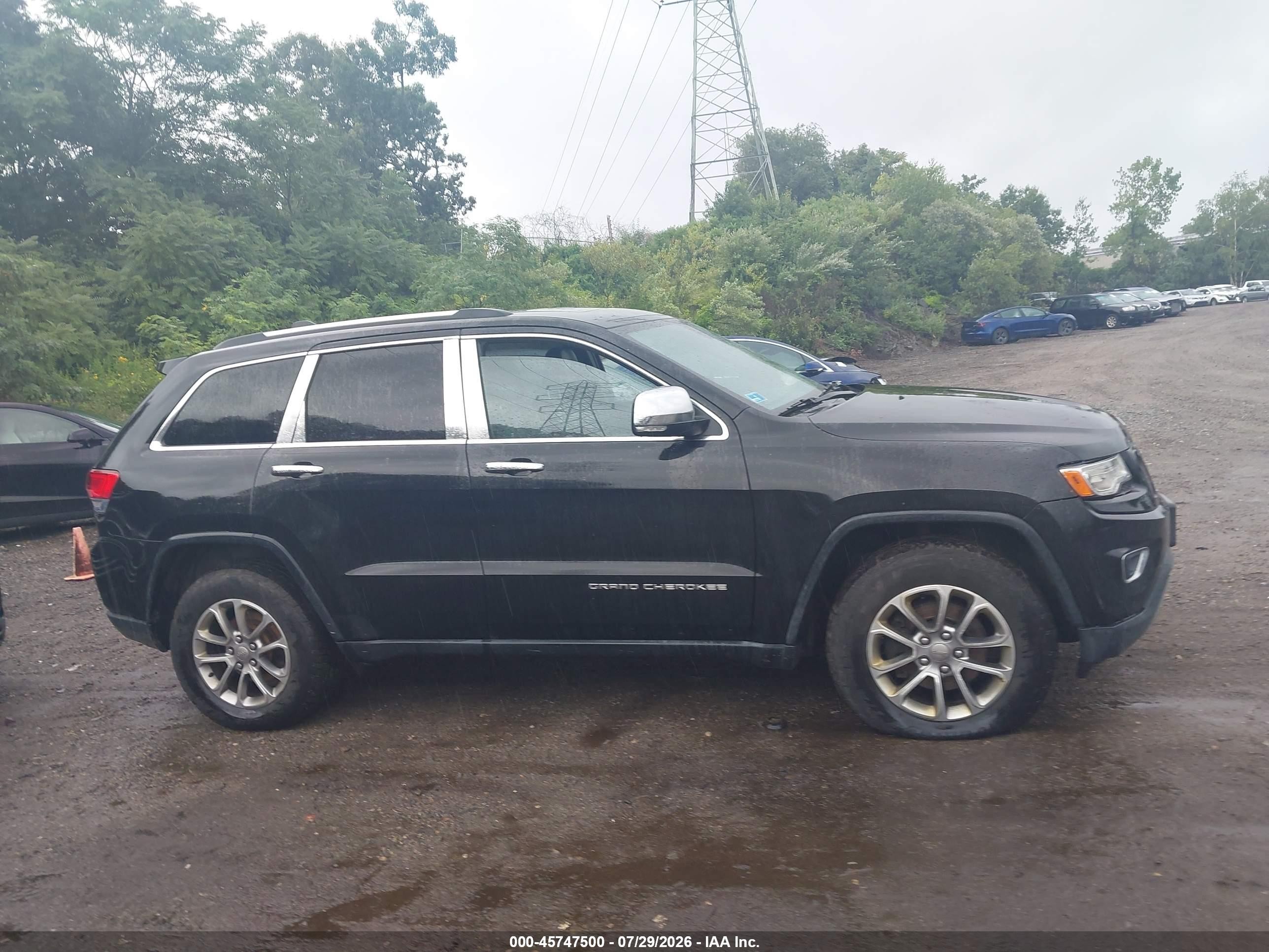 2014 Jeep Grand Cherokee Limited Black vin: 1C4RJFBG6EC453238