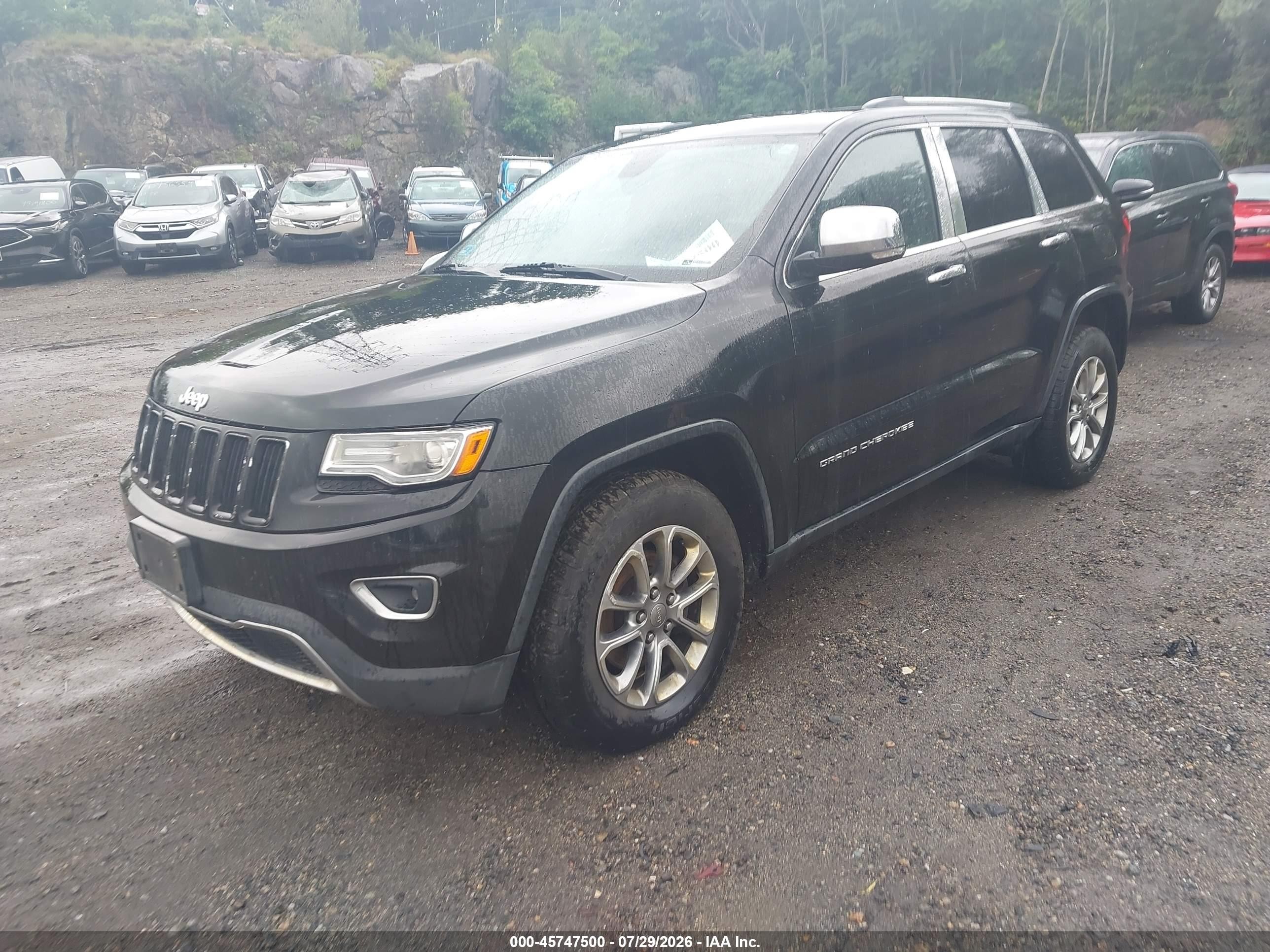2014 Jeep Grand Cherokee Limited Black vin: 1C4RJFBG6EC453238
