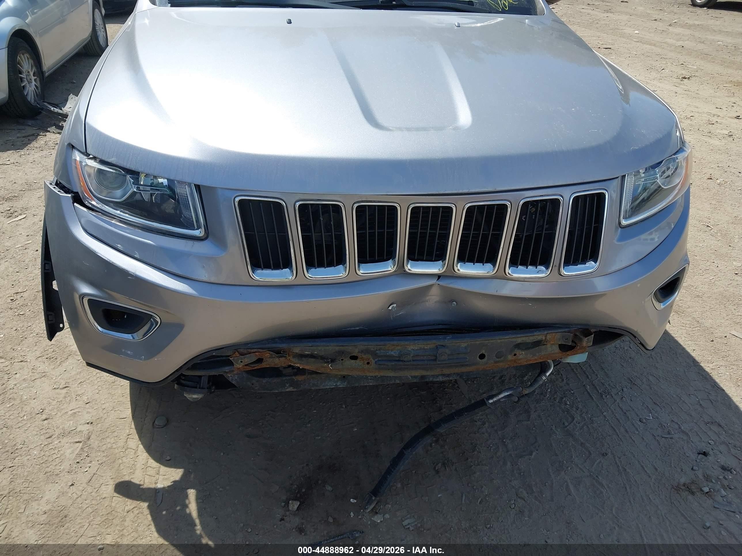 2014 Jeep Grand Cherokee Limited Silver vin: 1C4RJFBG6EC458844