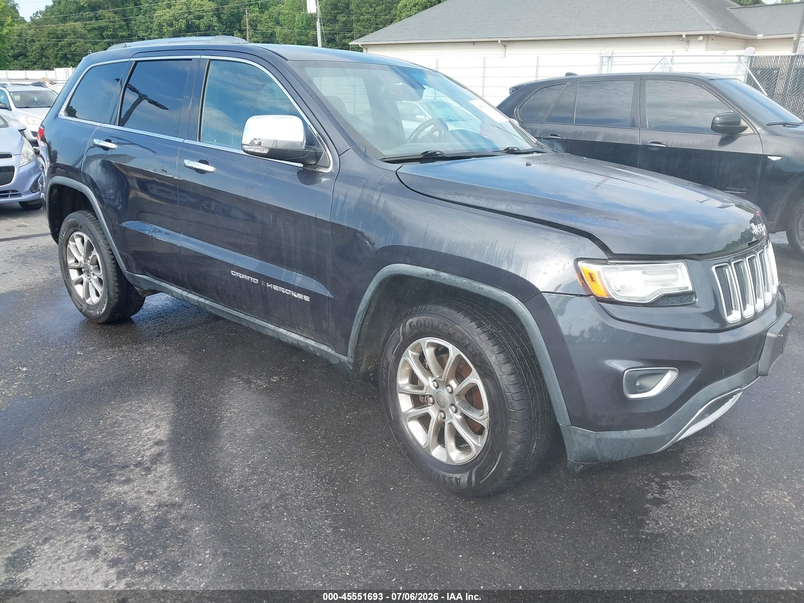 2014 Jeep Grand Cherokee Limited Black vin: 1C4RJFBG6EC525782