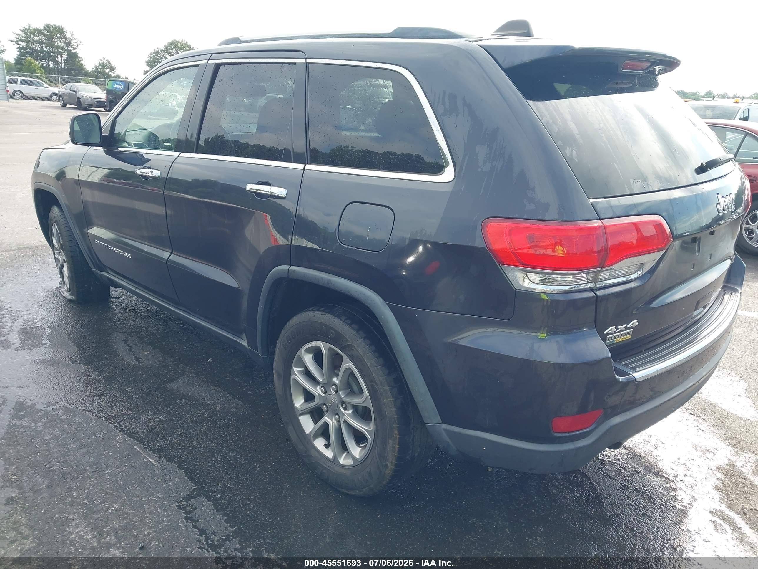 2014 Jeep Grand Cherokee Limited Black vin: 1C4RJFBG6EC525782