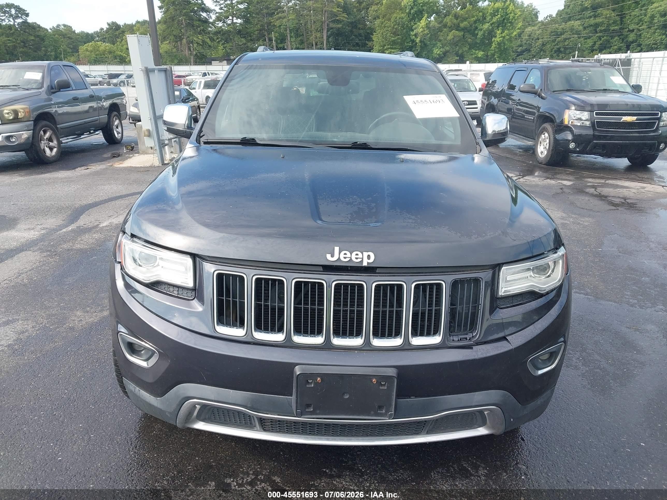 2014 Jeep Grand Cherokee Limited Black vin: 1C4RJFBG6EC525782
