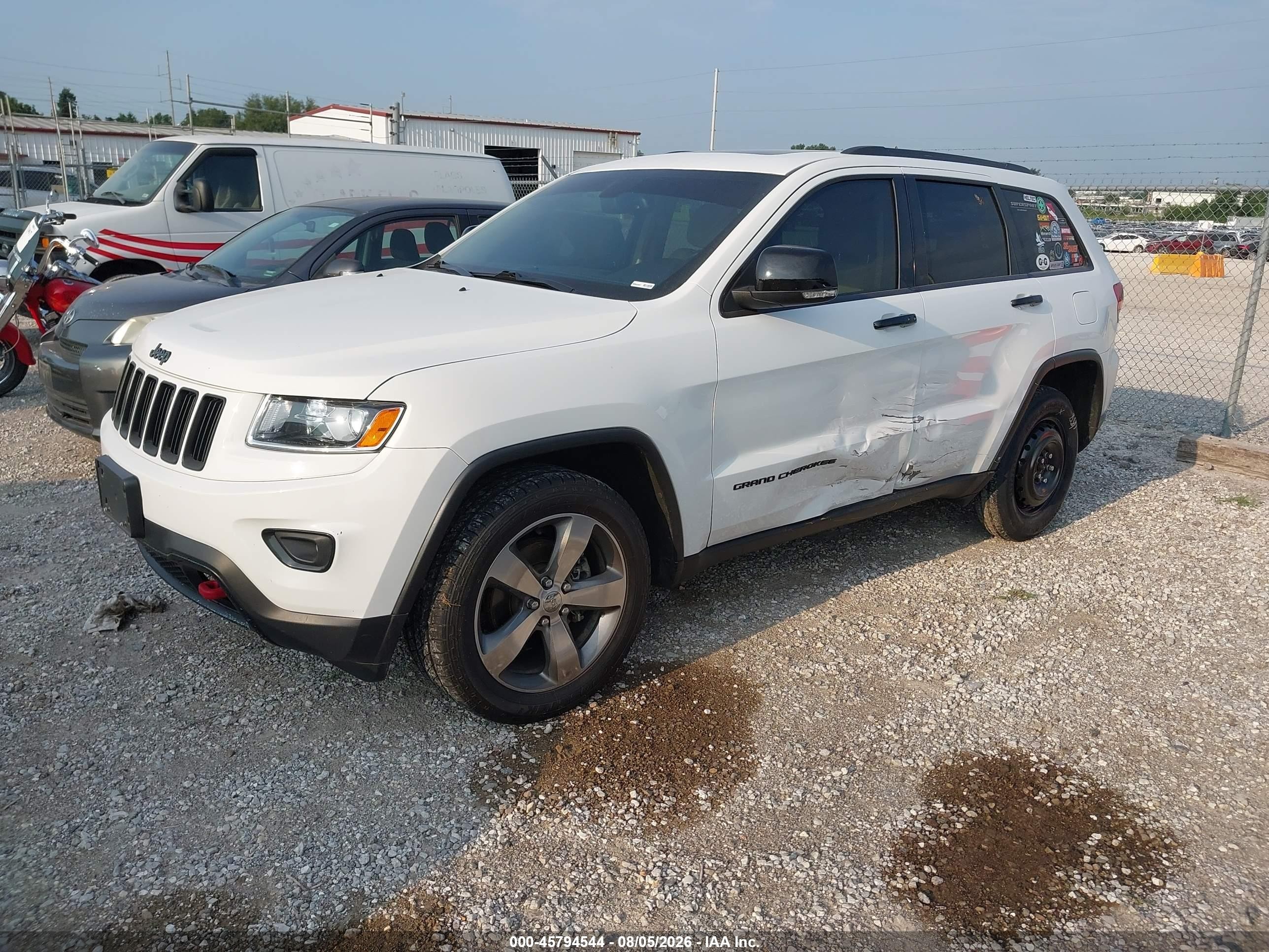 2014 Jeep Grand Cherokee Limited White vin: 1C4RJFBG6EC540380