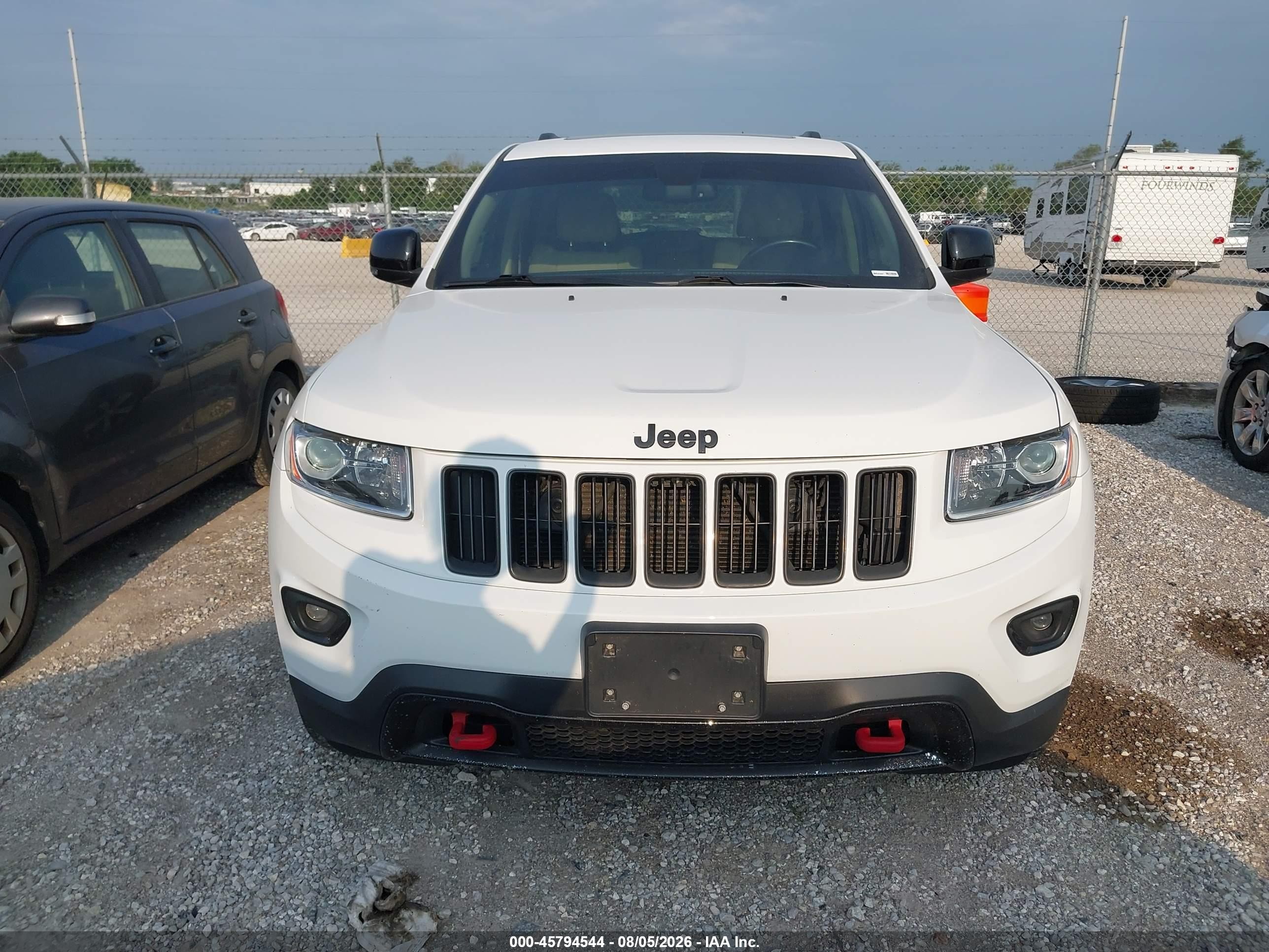 2014 Jeep Grand Cherokee Limited White vin: 1C4RJFBG6EC540380