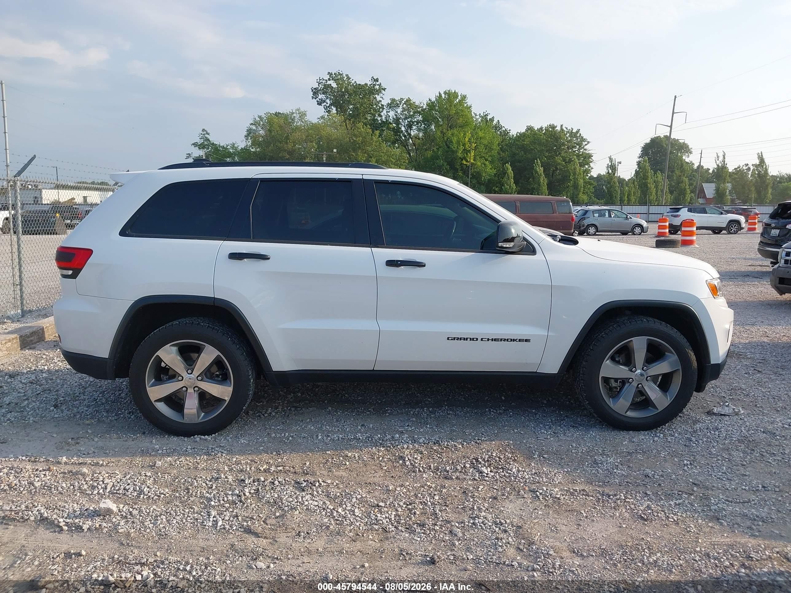 2014 Jeep Grand Cherokee Limited White vin: 1C4RJFBG6EC540380
