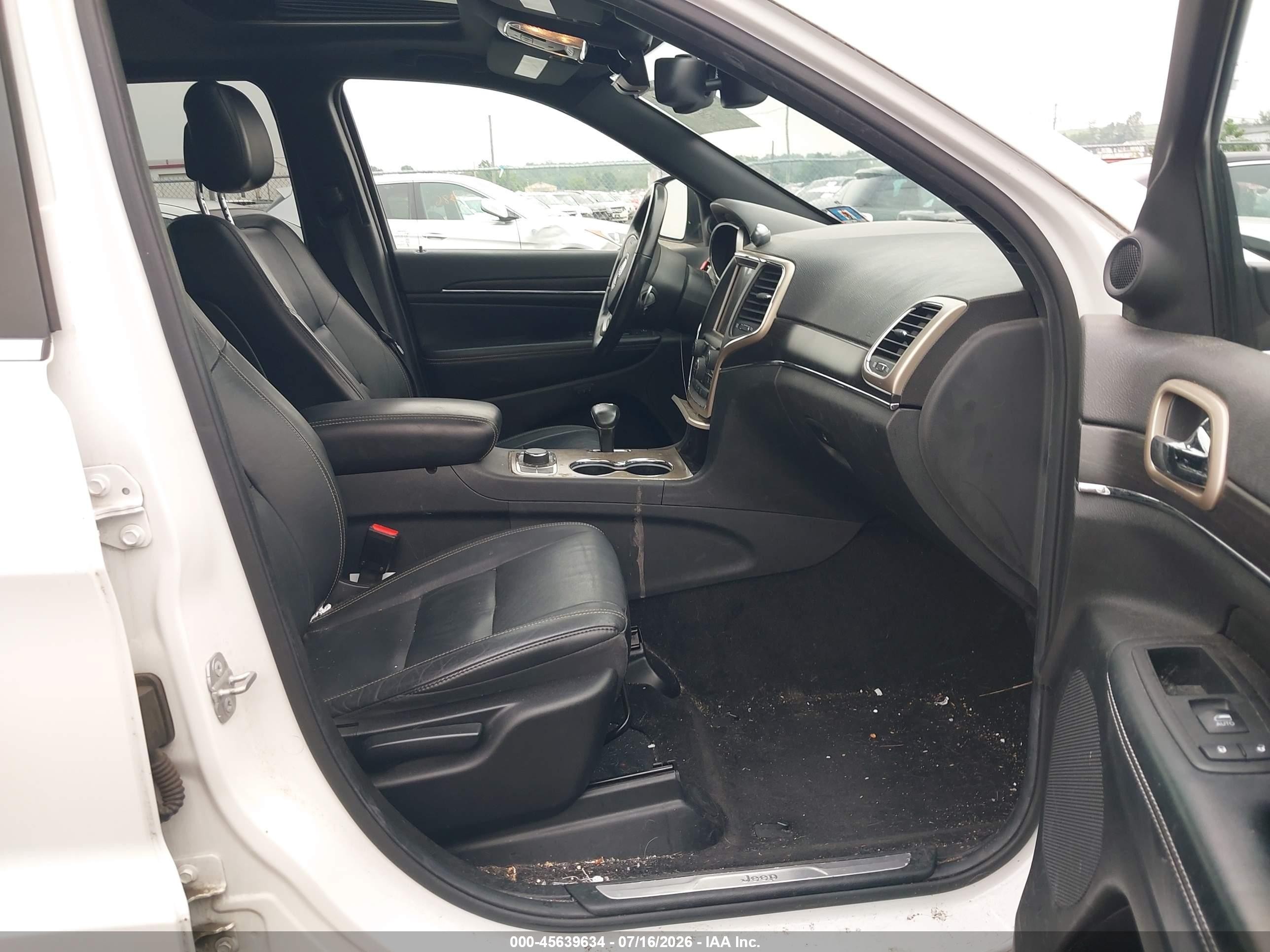 2014 Jeep Grand Cherokee Limited White vin: 1C4RJFBG6EC545885