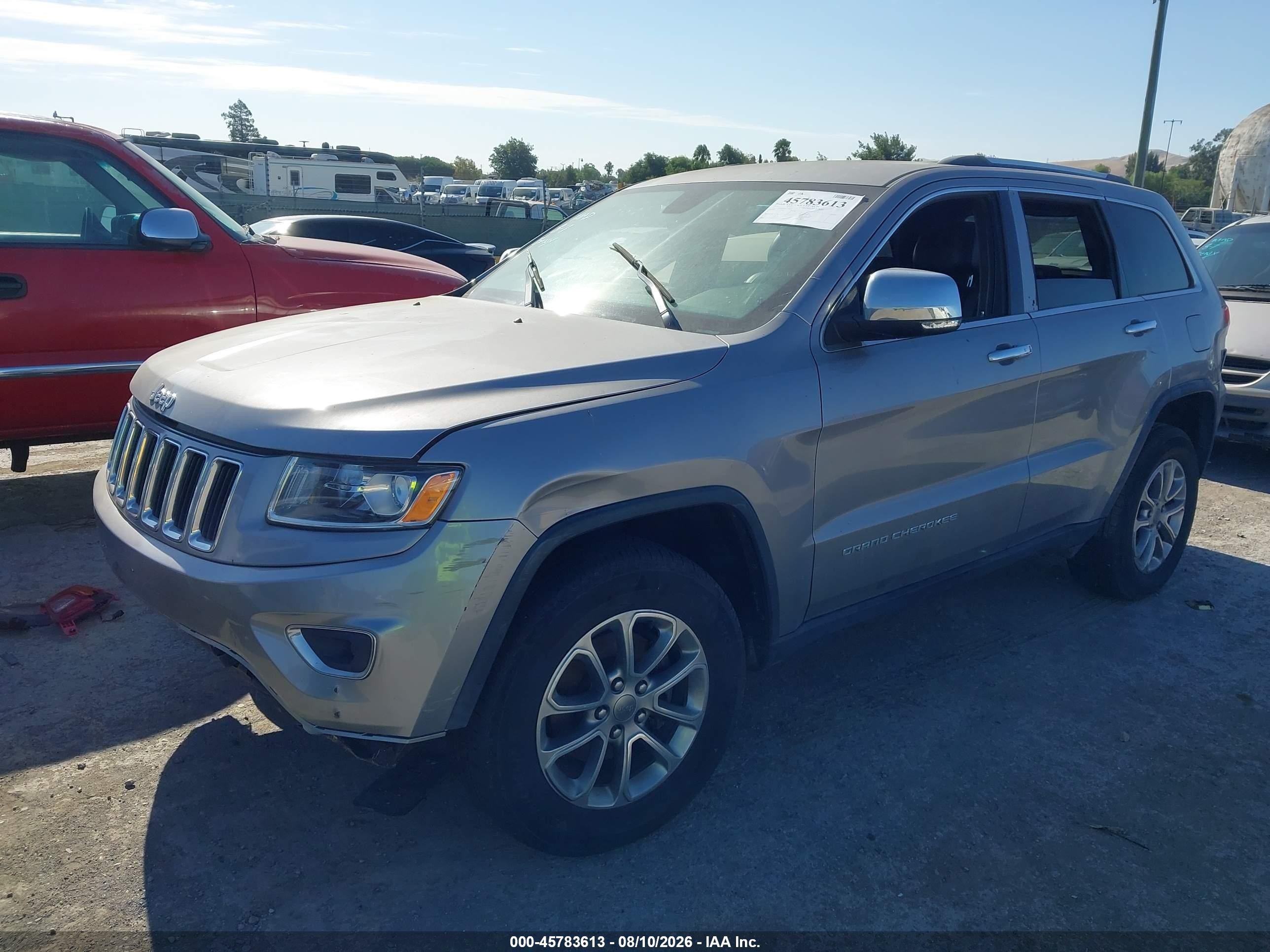 2014 Jeep Grand Cherokee Limited Серый vin: 1C4RJFBG6EC558023