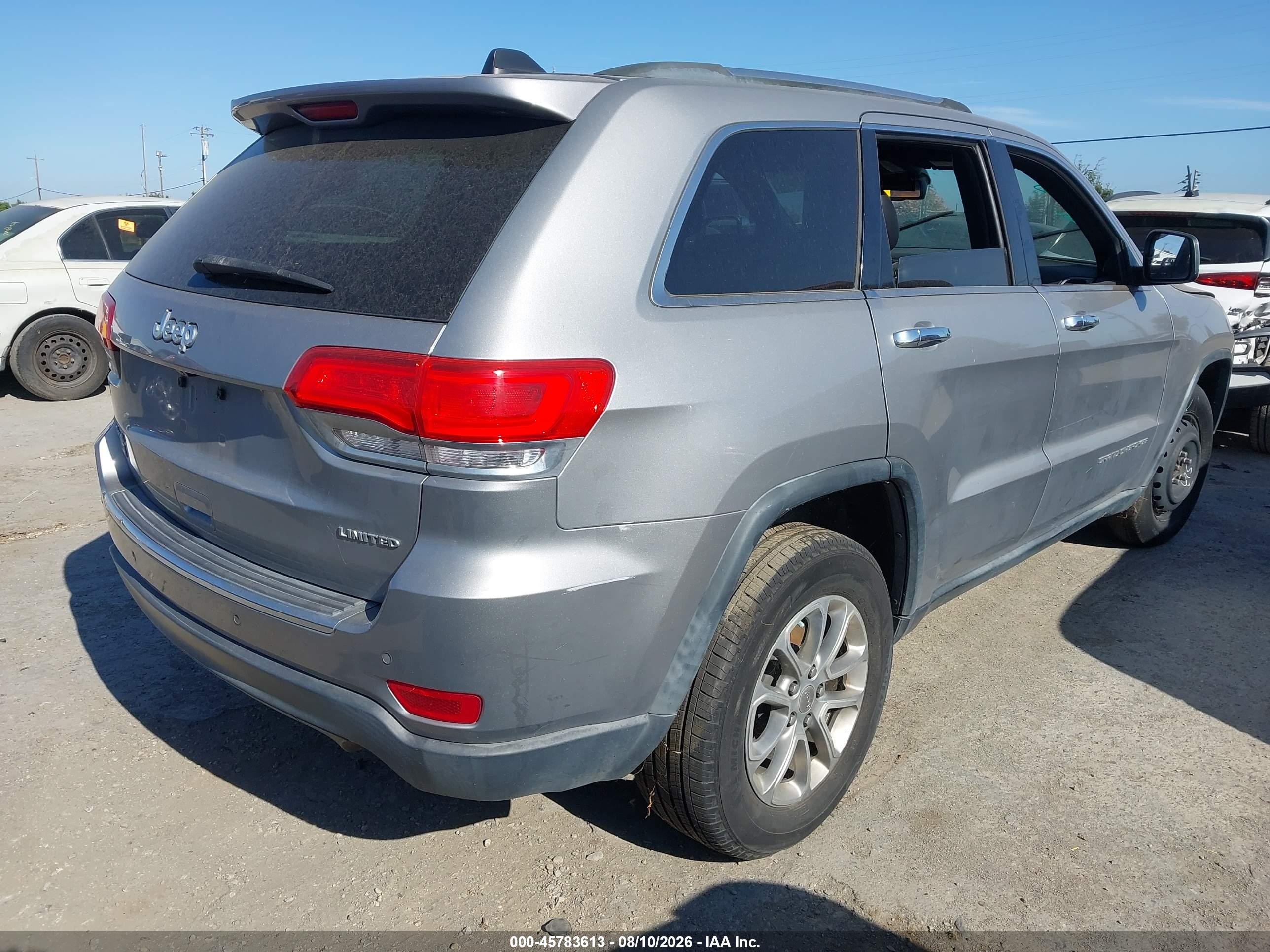 2014 Jeep Grand Cherokee Limited Серый vin: 1C4RJFBG6EC558023