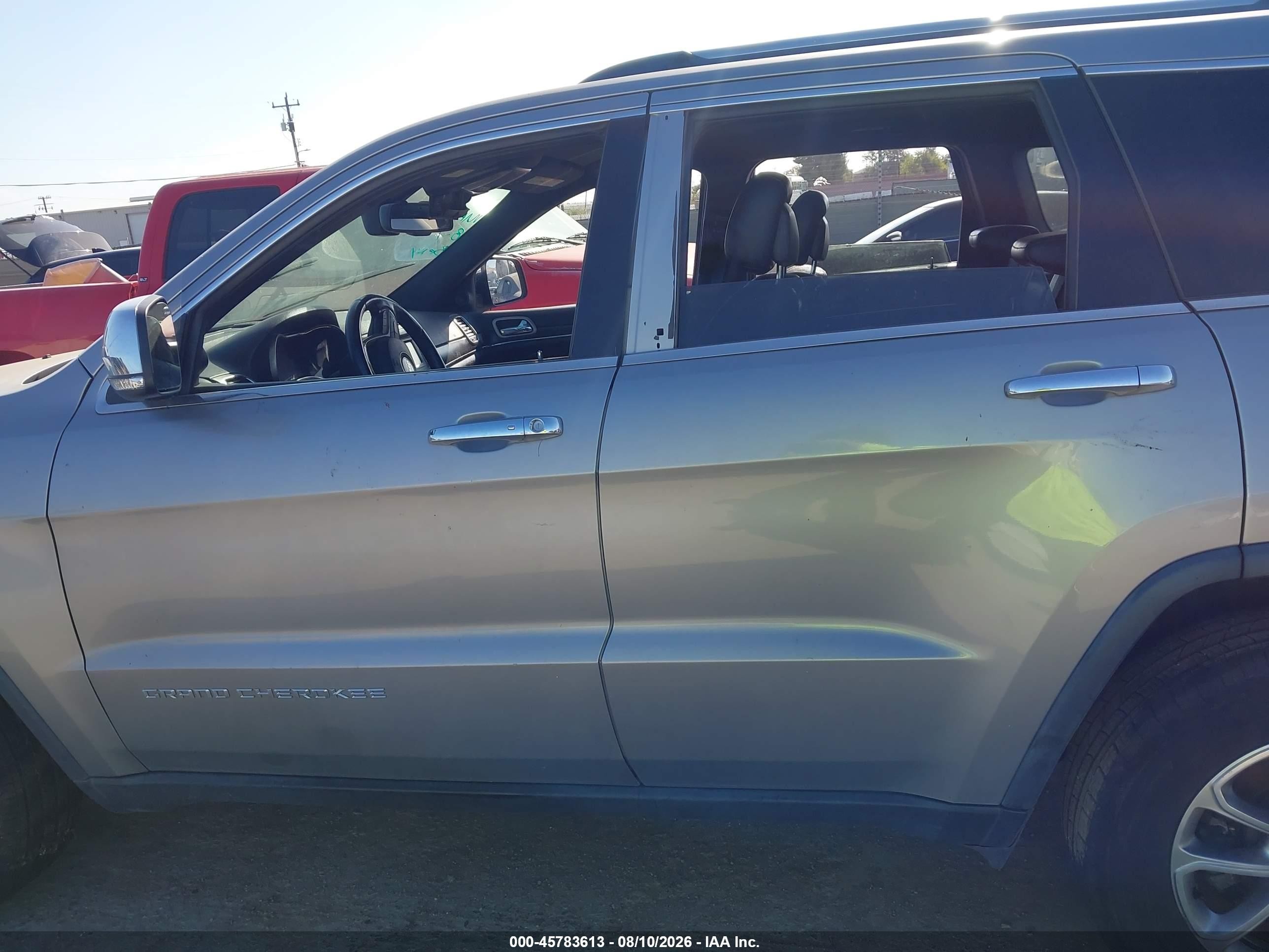 2014 Jeep Grand Cherokee Limited Серый vin: 1C4RJFBG6EC558023