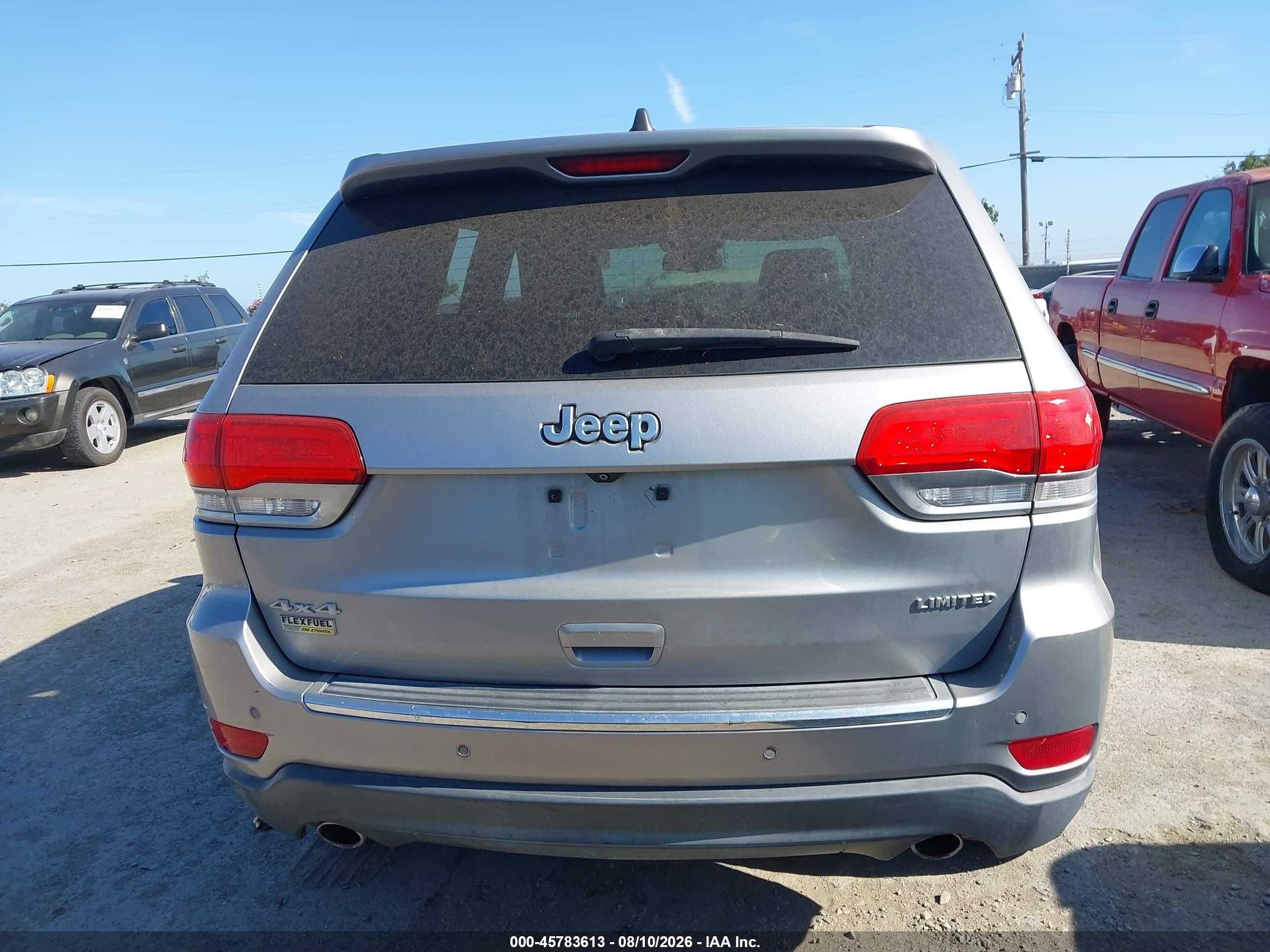 2014 Jeep Grand Cherokee Limited Серый vin: 1C4RJFBG6EC558023