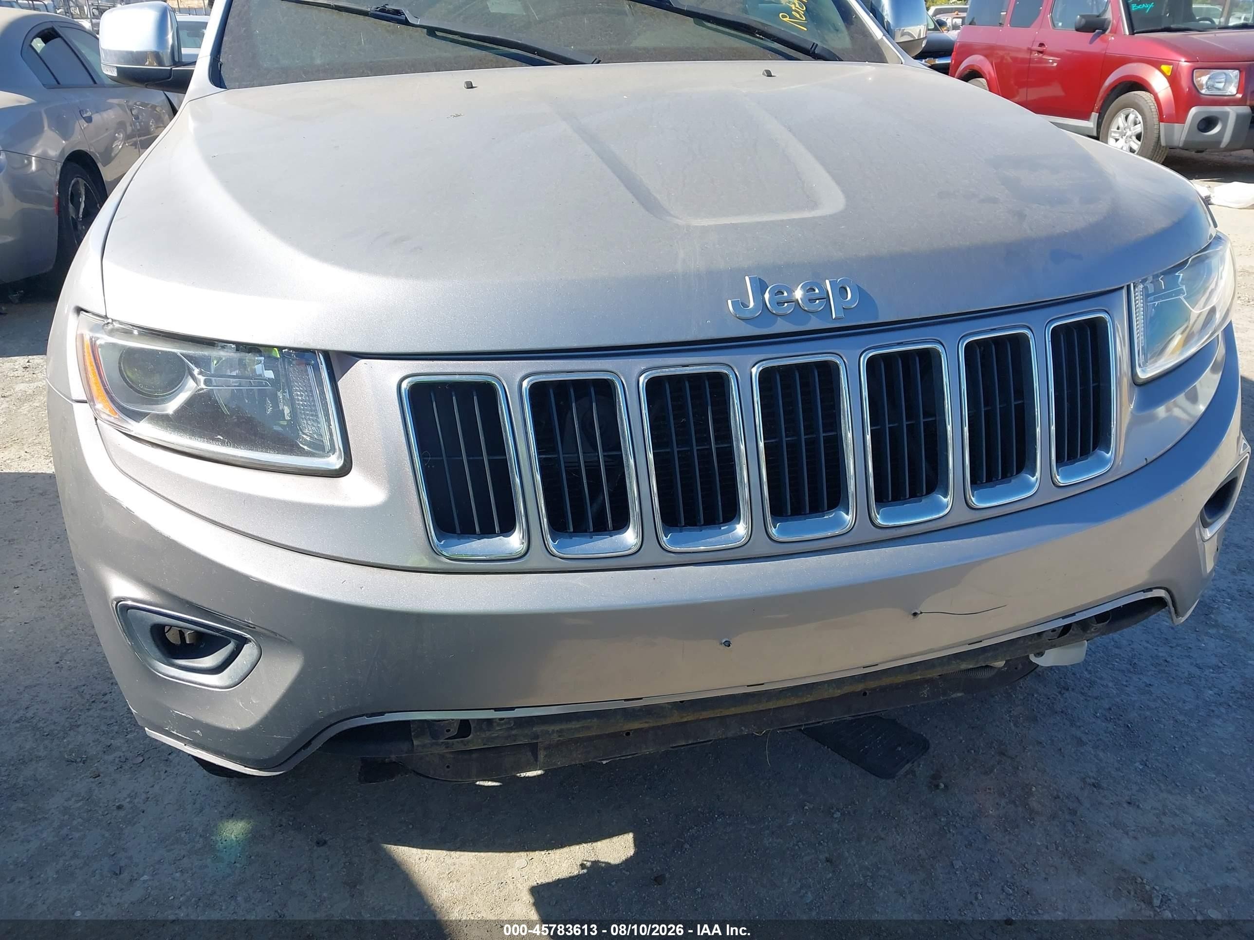 2014 Jeep Grand Cherokee Limited Серый vin: 1C4RJFBG6EC558023