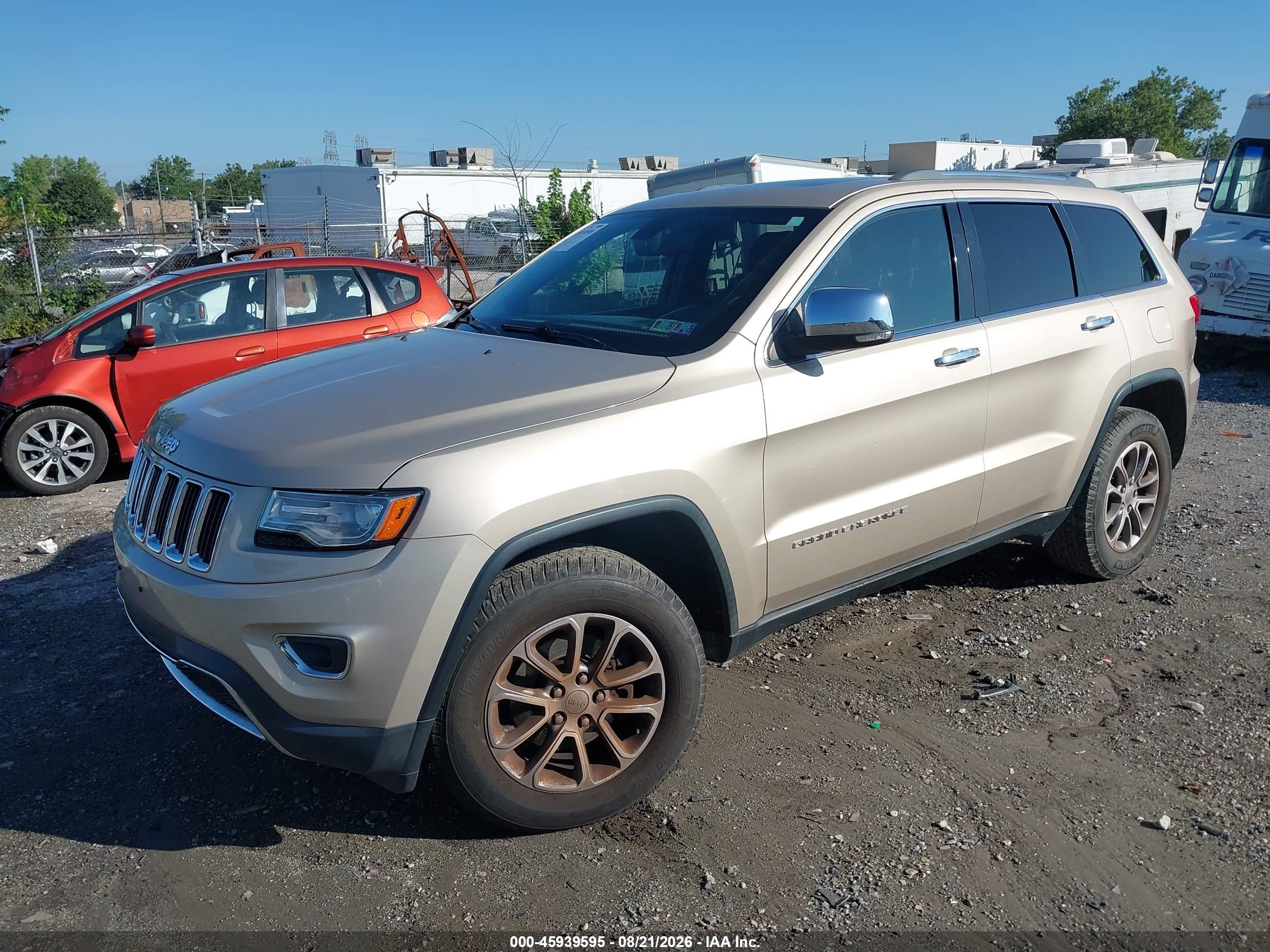 2014 Jeep Grand Cherokee Limited Gold vin: 1C4RJFBG6EC558264