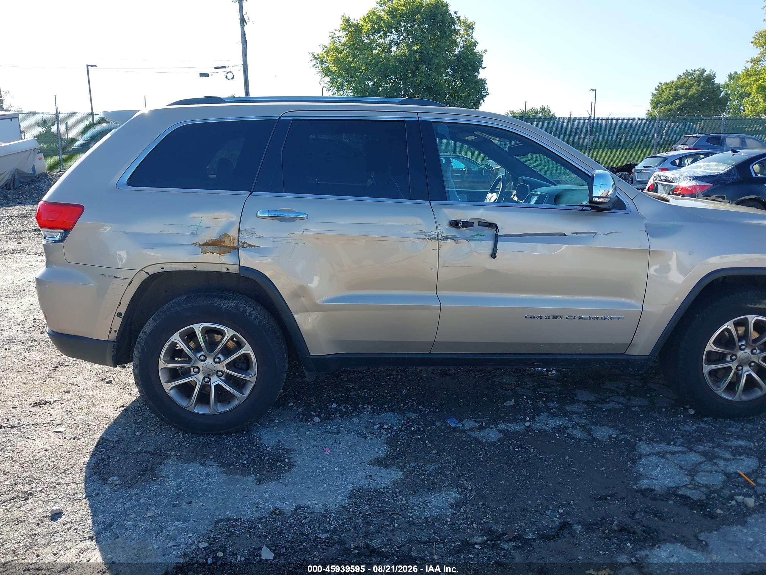 2014 Jeep Grand Cherokee Limited Gold vin: 1C4RJFBG6EC558264