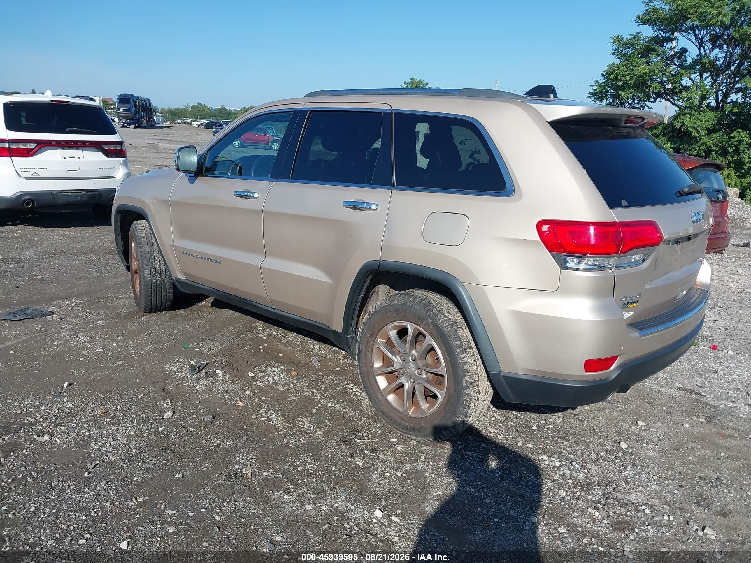 2014 Jeep Grand Cherokee Limited Gold vin: 1C4RJFBG6EC558264