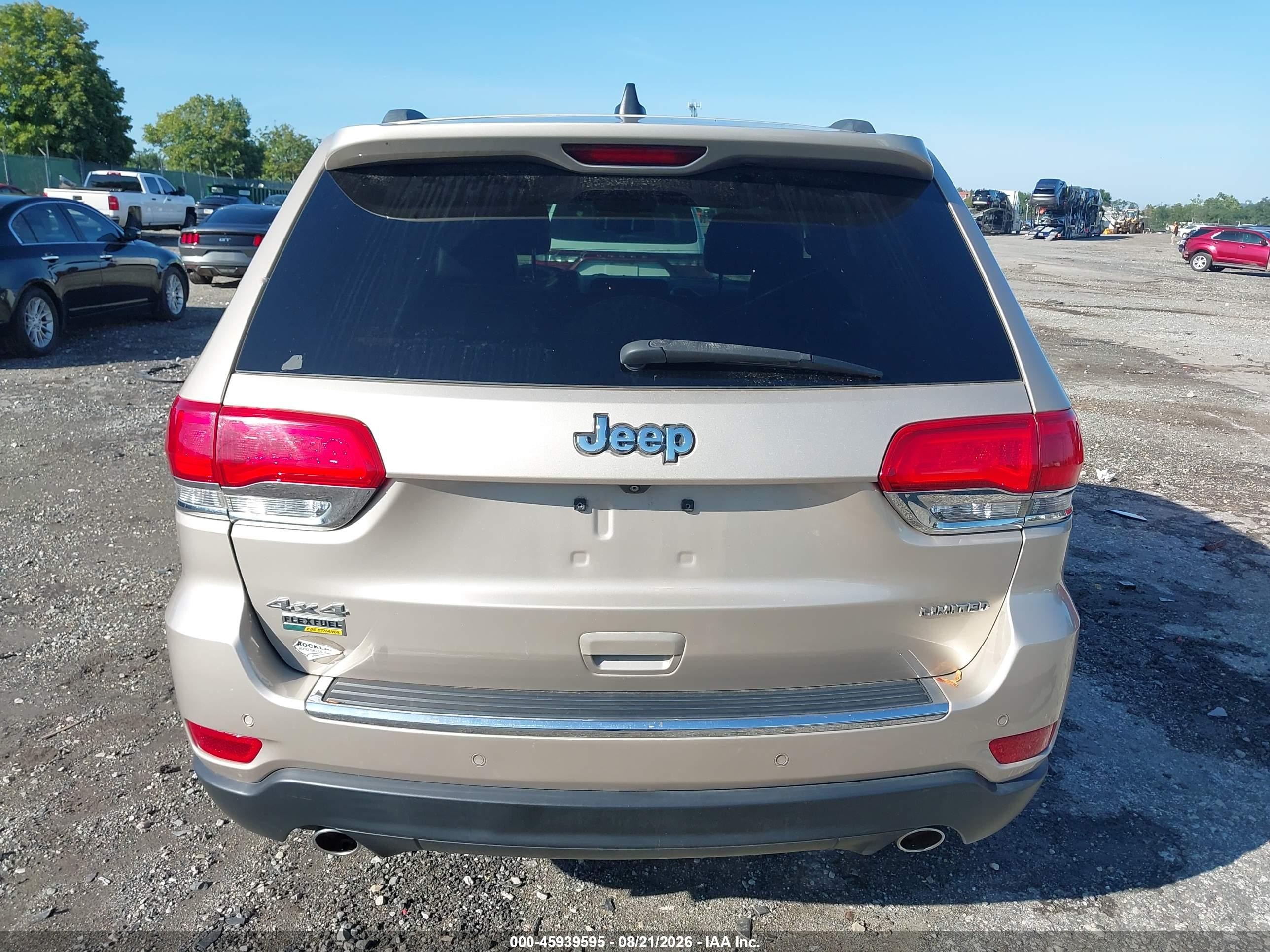 2014 Jeep Grand Cherokee Limited Gold vin: 1C4RJFBG6EC558264