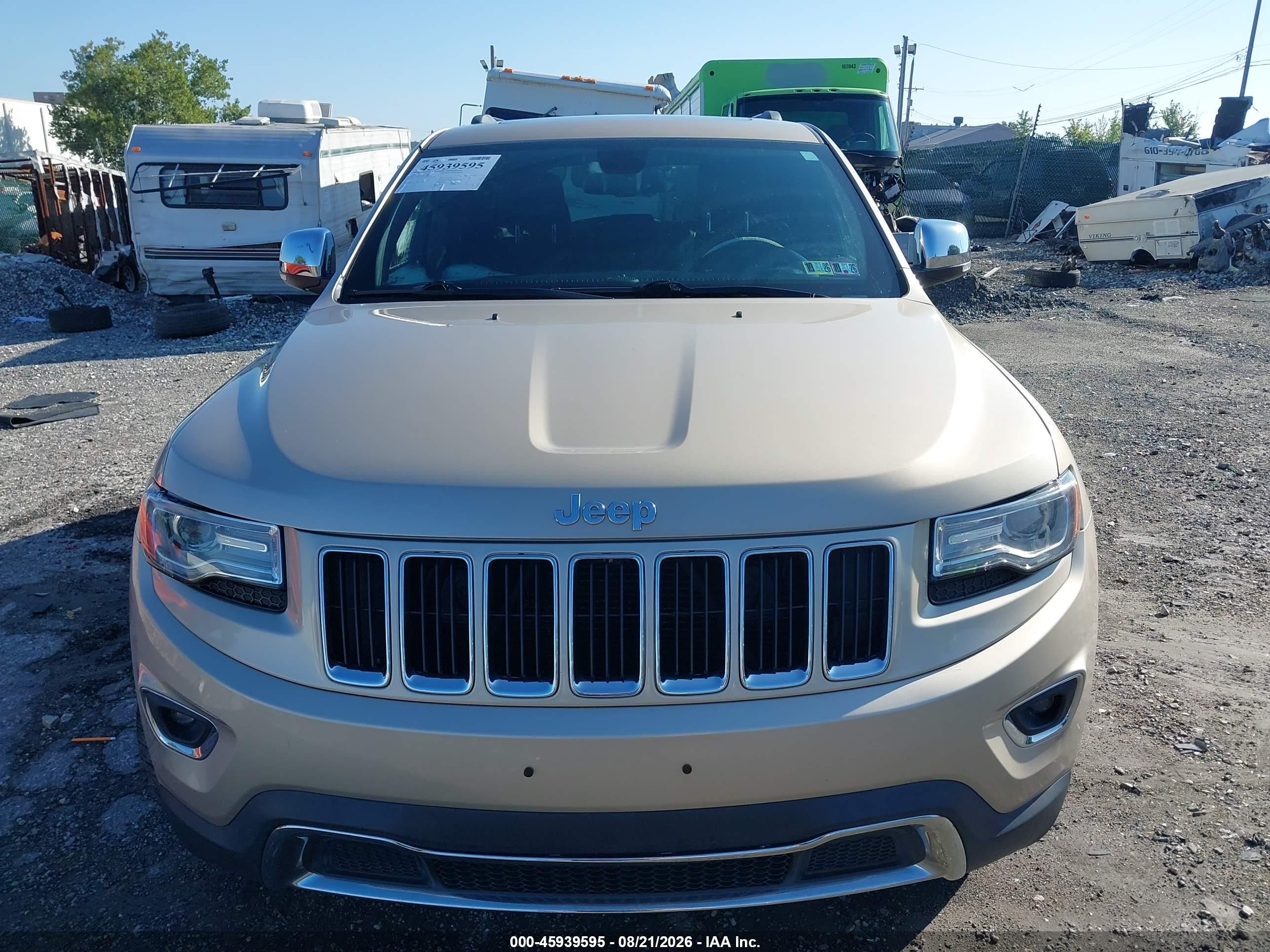 2014 Jeep Grand Cherokee Limited Gold vin: 1C4RJFBG6EC558264