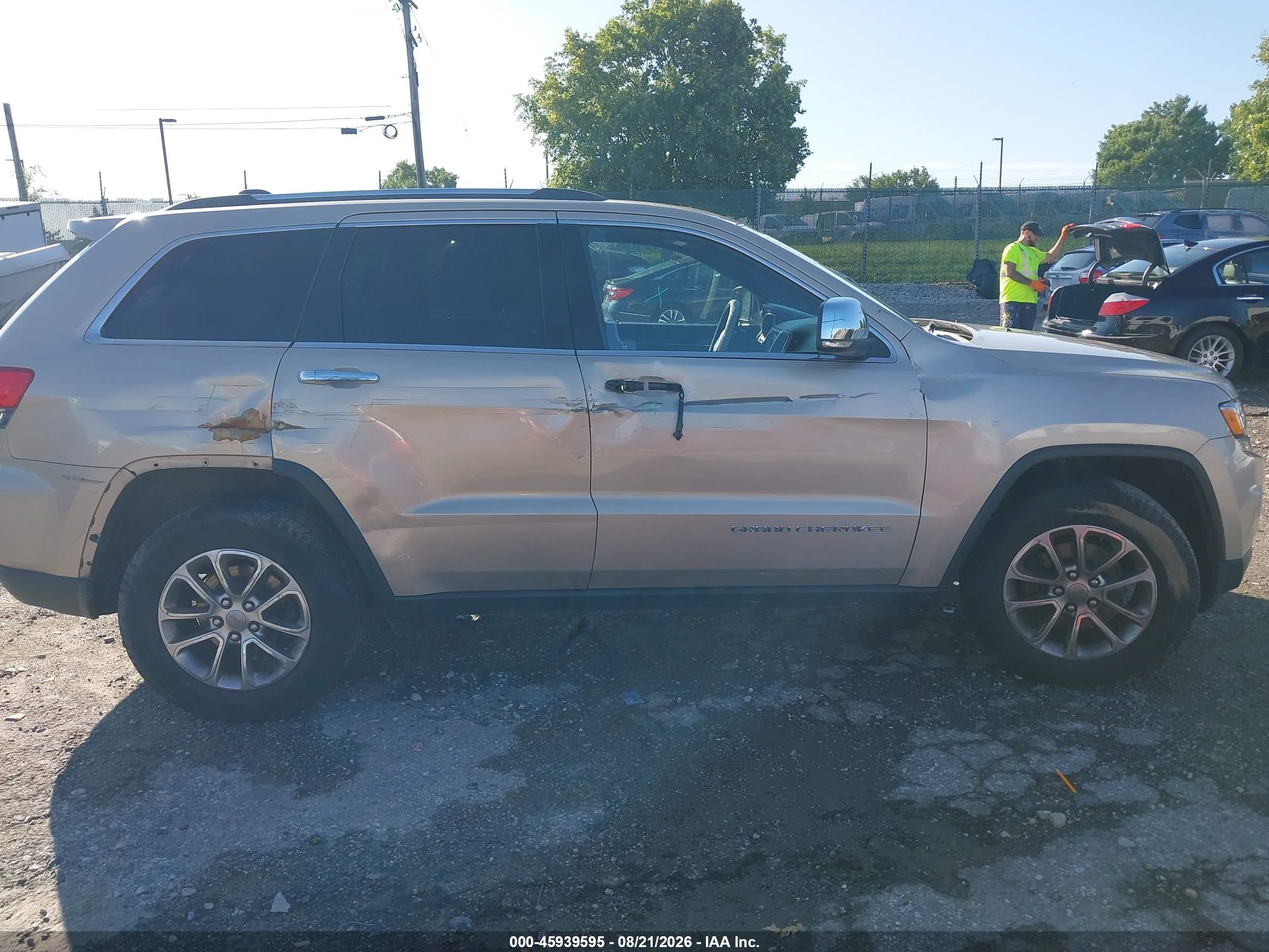 2014 Jeep Grand Cherokee Limited Gold vin: 1C4RJFBG6EC558264