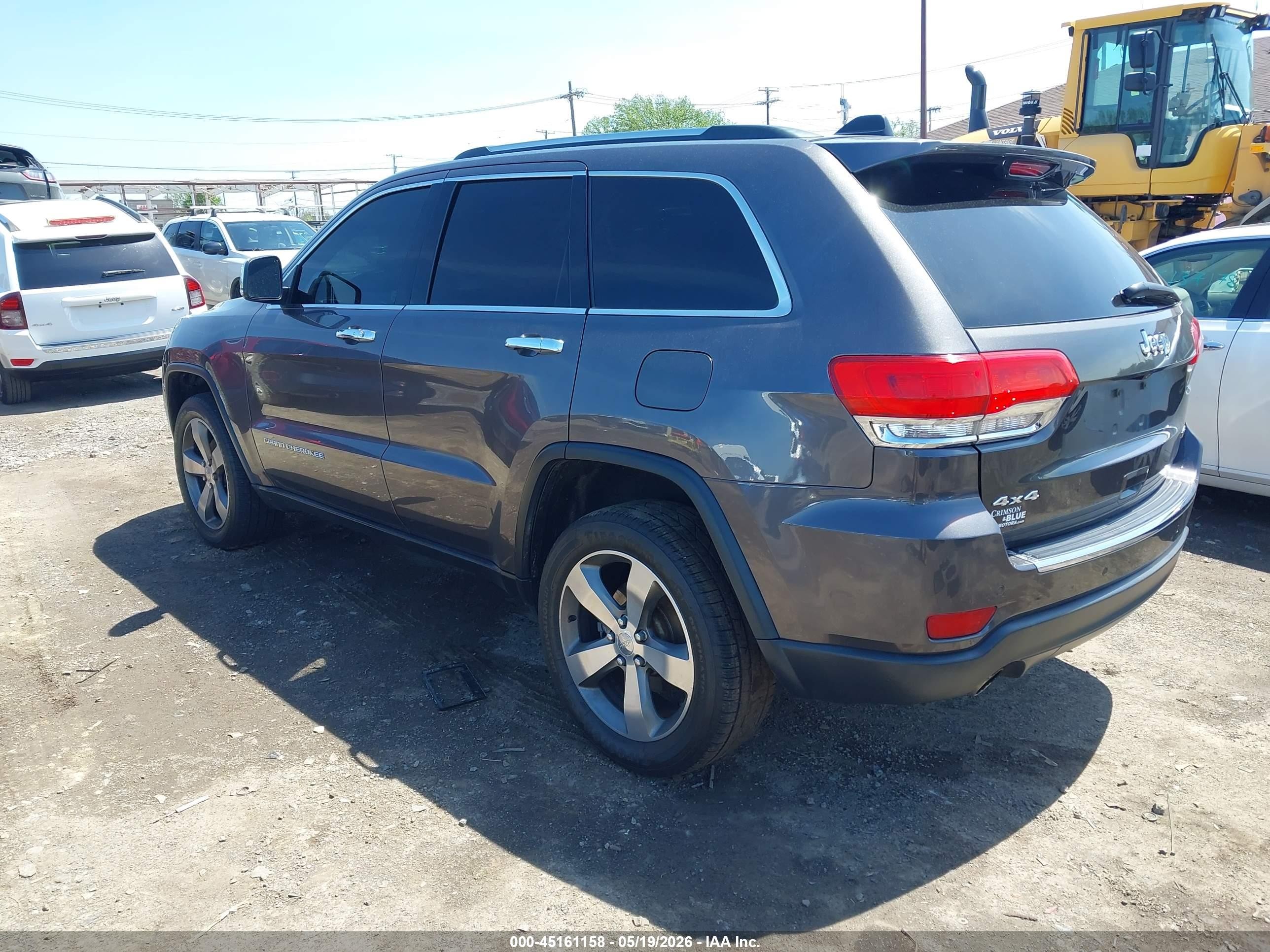 2014 Jeep Grand Cherokee Limited Серый vin: 1C4RJFBG6EC566963