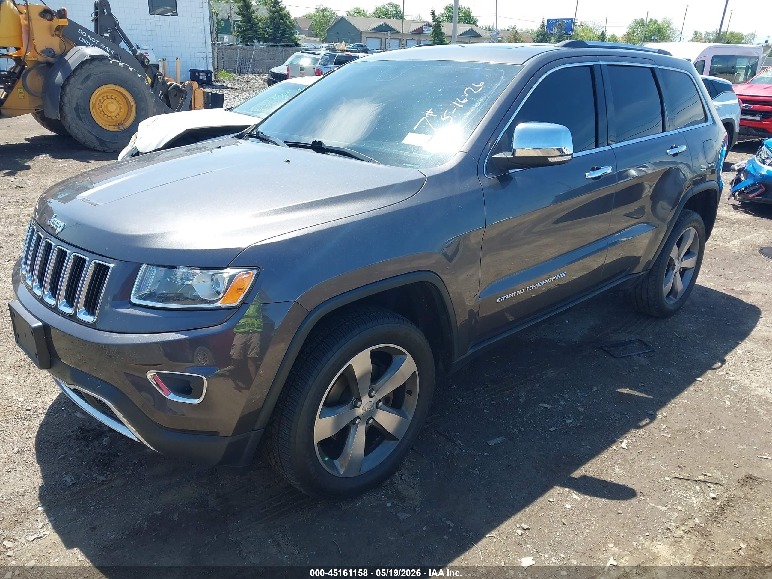 2014 Jeep Grand Cherokee Limited Серый vin: 1C4RJFBG6EC566963