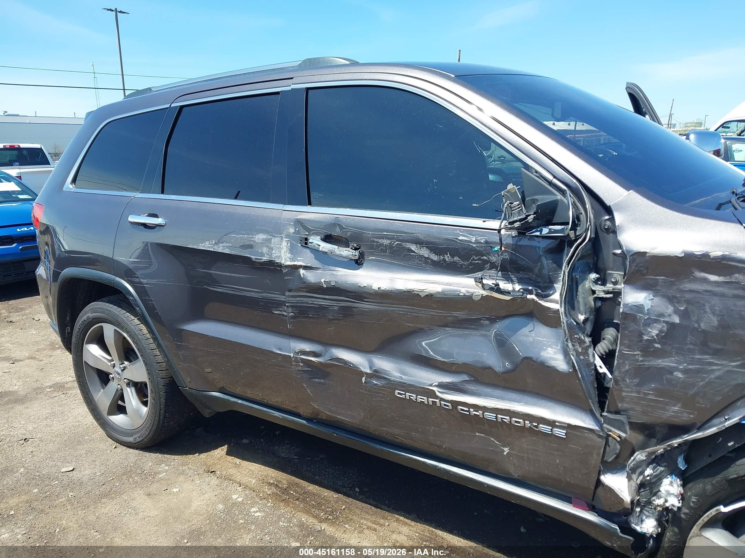 2014 Jeep Grand Cherokee Limited Серый vin: 1C4RJFBG6EC566963
