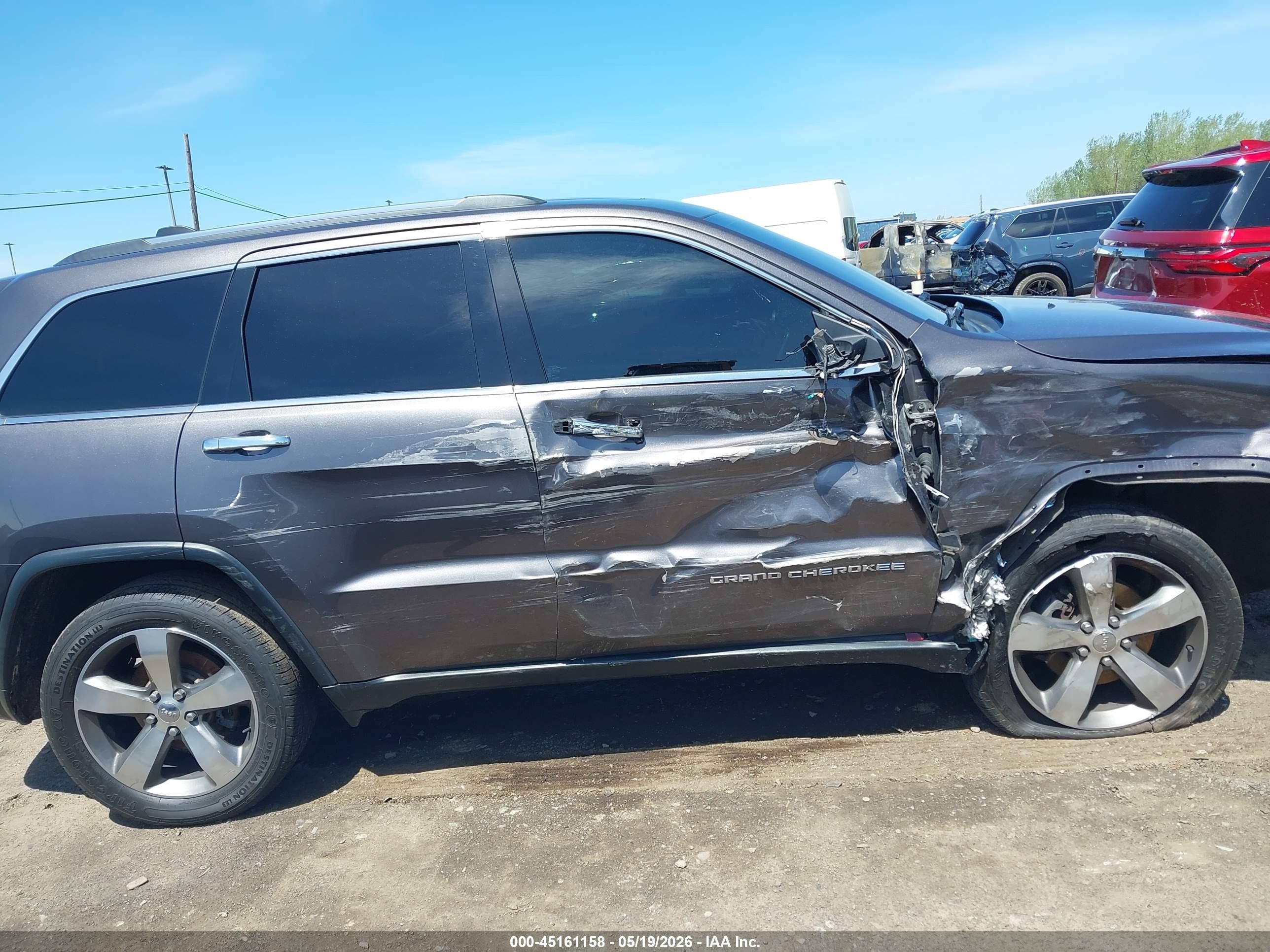 2014 Jeep Grand Cherokee Limited Серый vin: 1C4RJFBG6EC566963