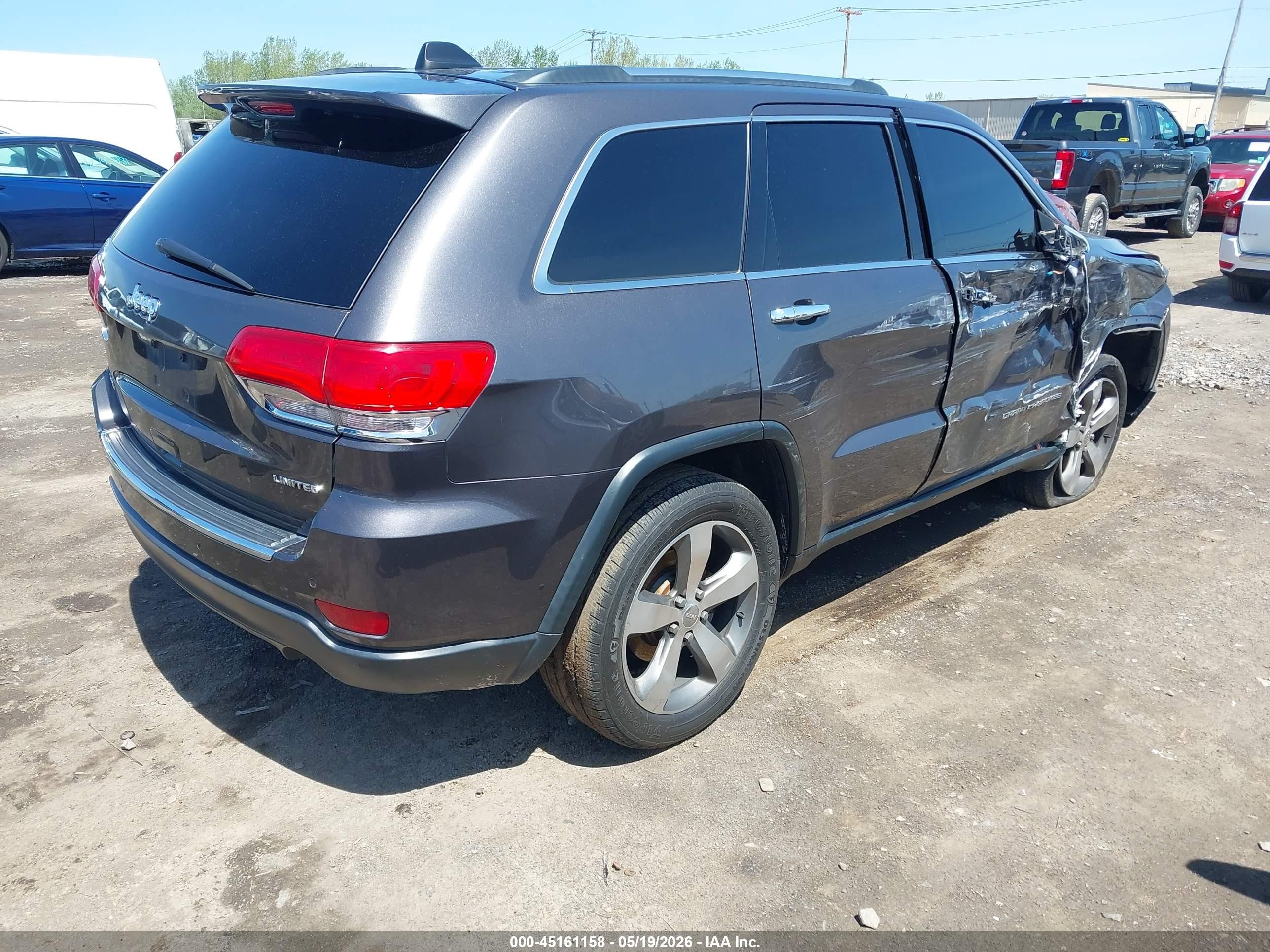 2014 Jeep Grand Cherokee Limited Серый vin: 1C4RJFBG6EC566963