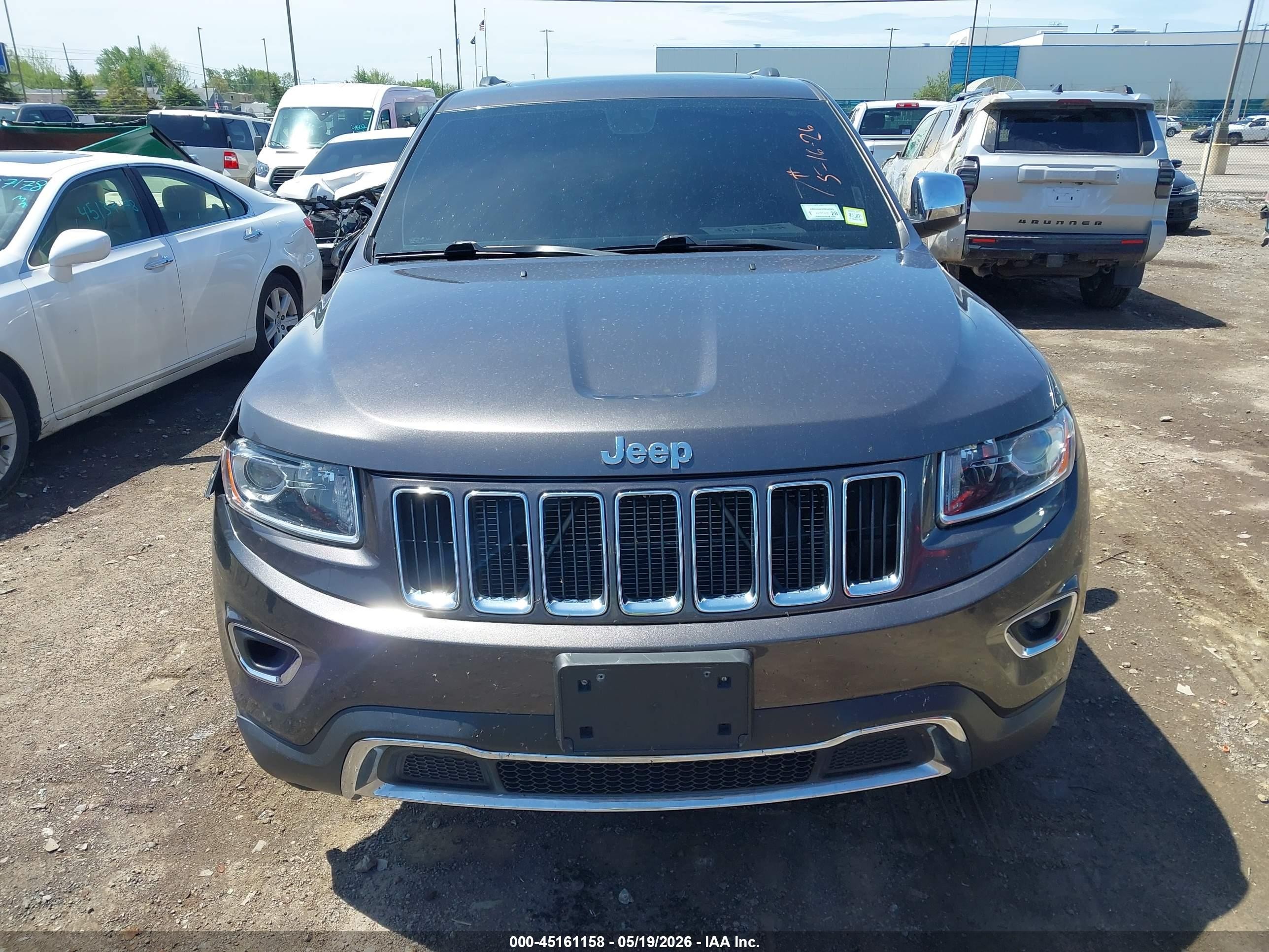 2014 Jeep Grand Cherokee Limited Серый vin: 1C4RJFBG6EC566963