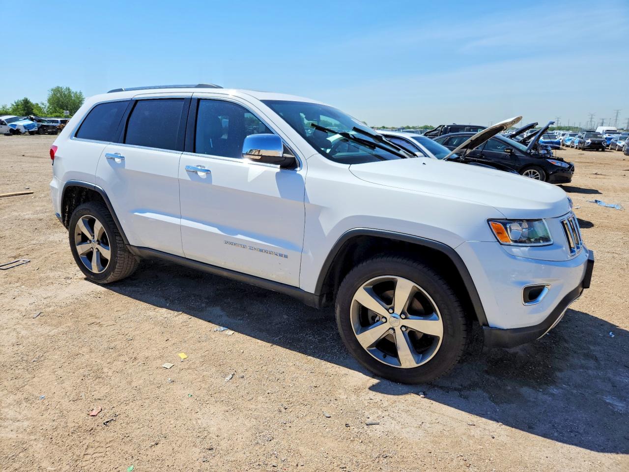 2015 Jeep Grand Cherokee Limited White vin: 1C4RJFBG6FC136254