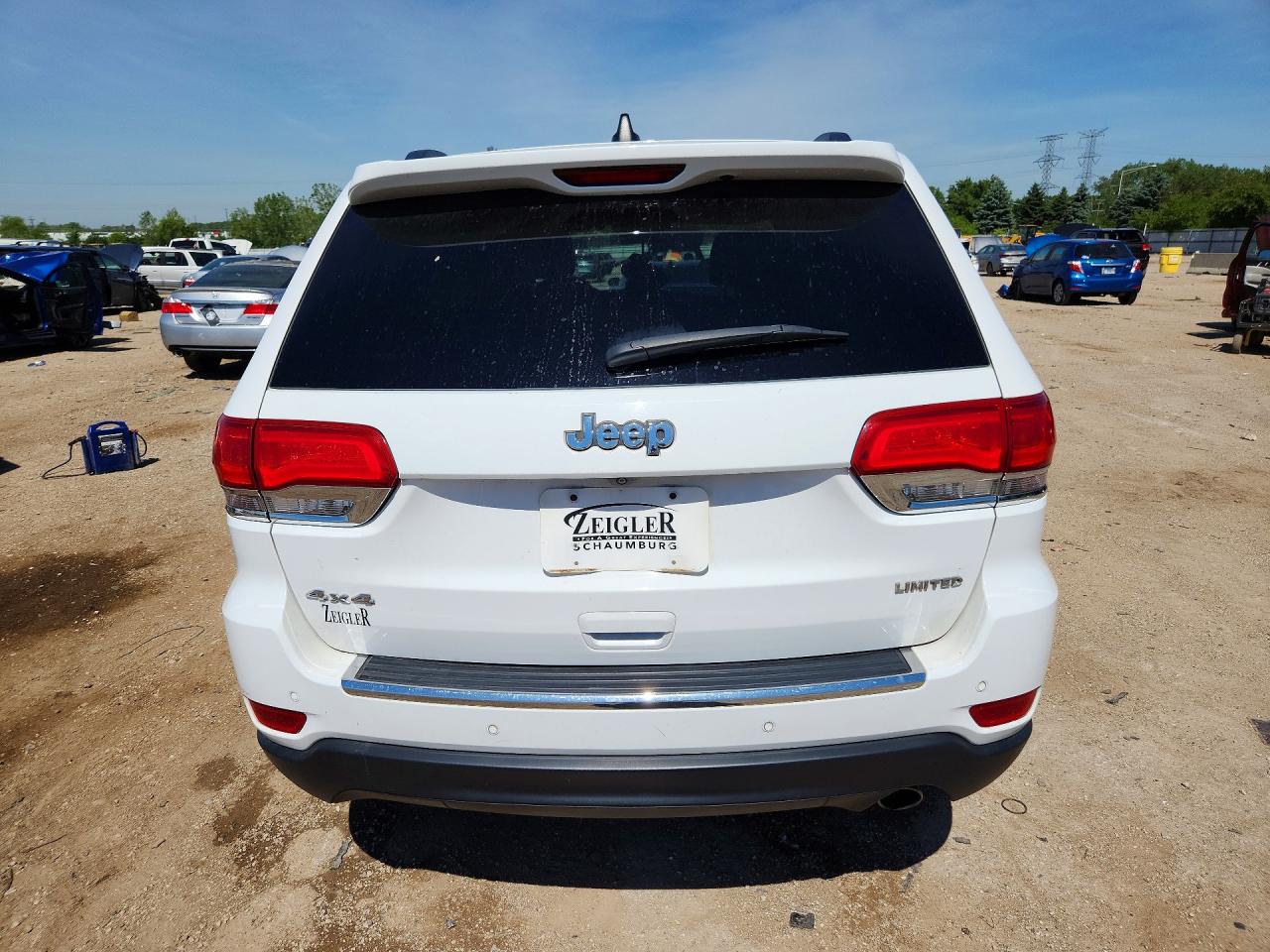 2015 Jeep Grand Cherokee Limited White vin: 1C4RJFBG6FC136254