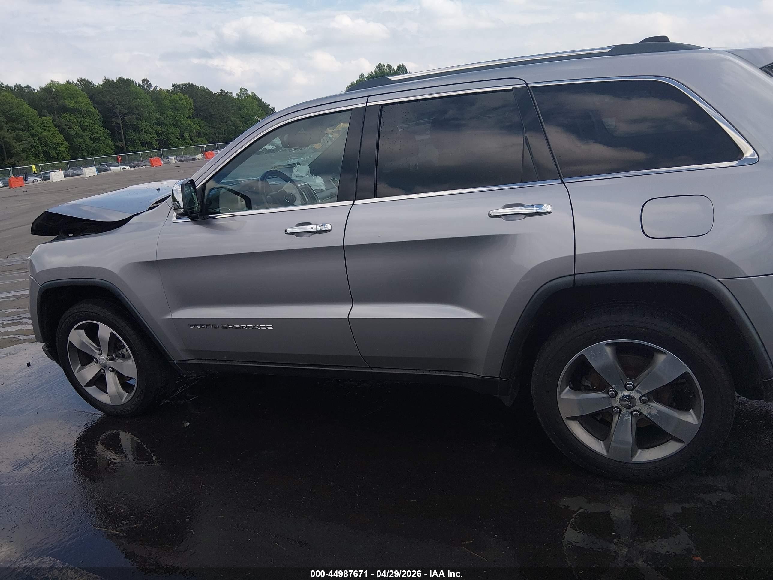 2015 Jeep Grand Cherokee Limited Silver vin: 1C4RJFBG6FC140742